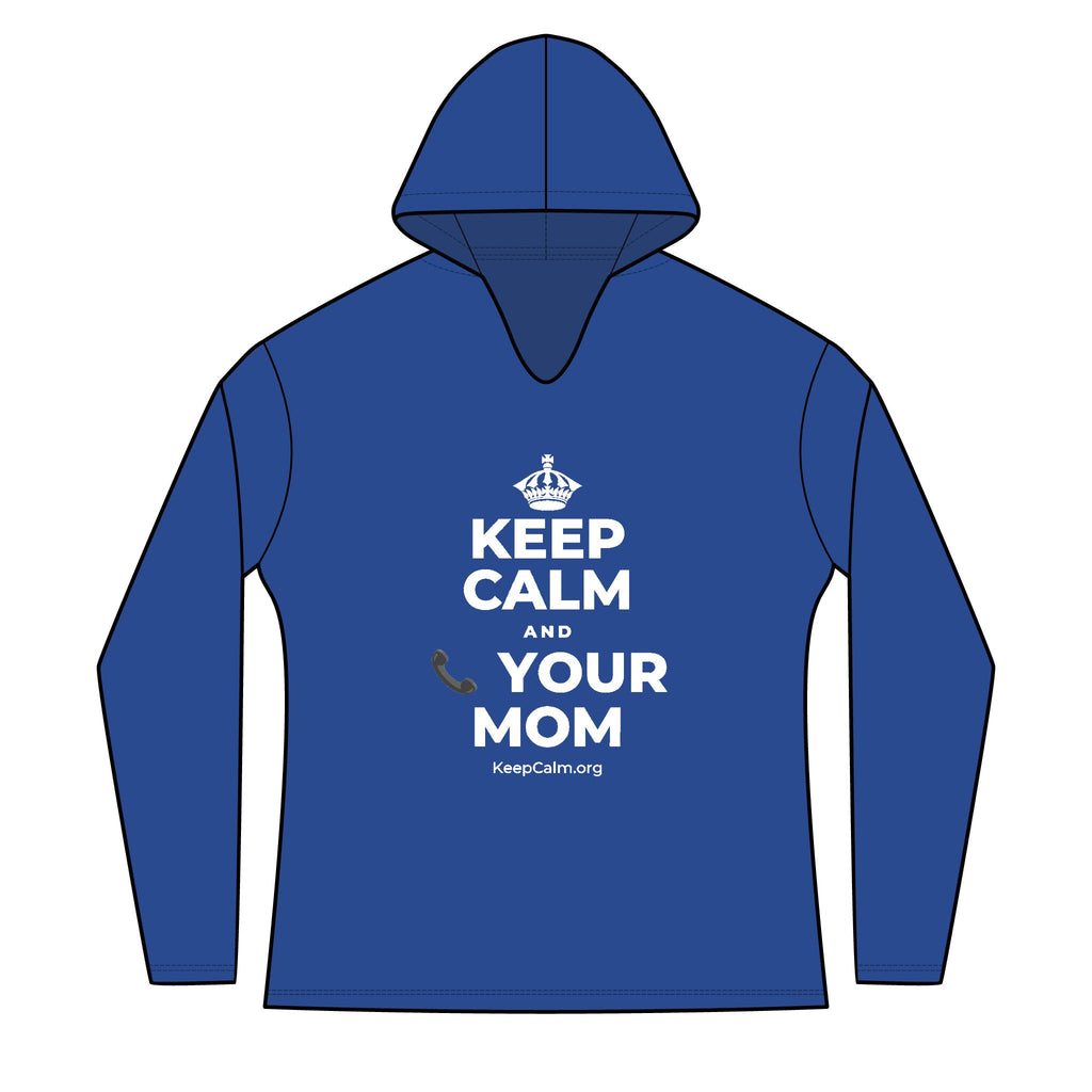KEEP CALM AND 📞 YOUR MOM Women's Long Sleeve Hoodie