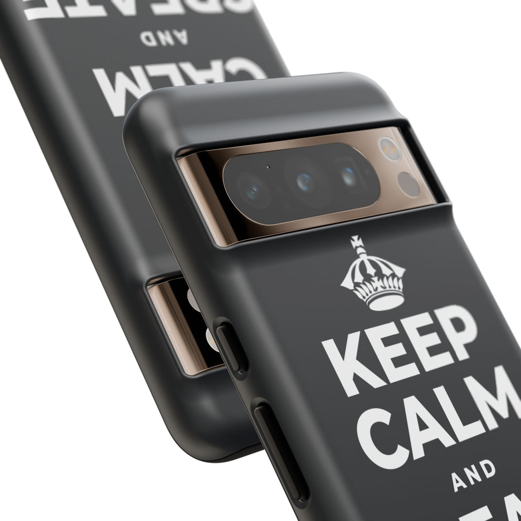 KEEP CALM AND CREATE MORE Phone Case (Dark)