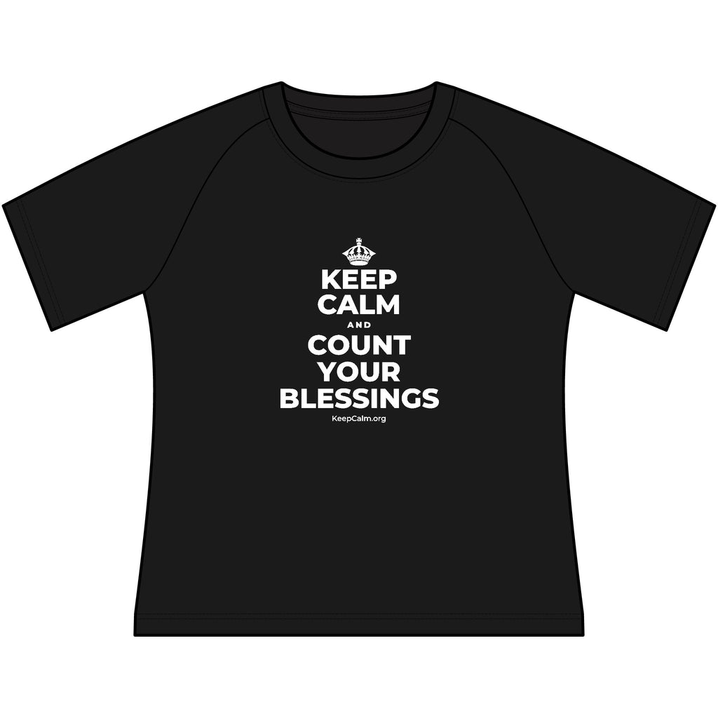 KEEP CALM AND COUNT YOUR BLESSINGS Women's Raglan Tee