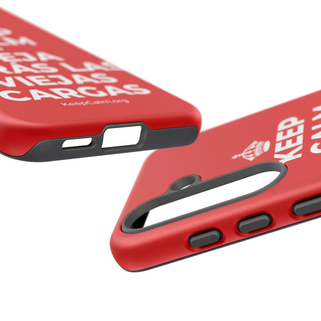 KEEP CALM Y DEJA ATRÁS LAS VIEJAS CARGAS Phone Case