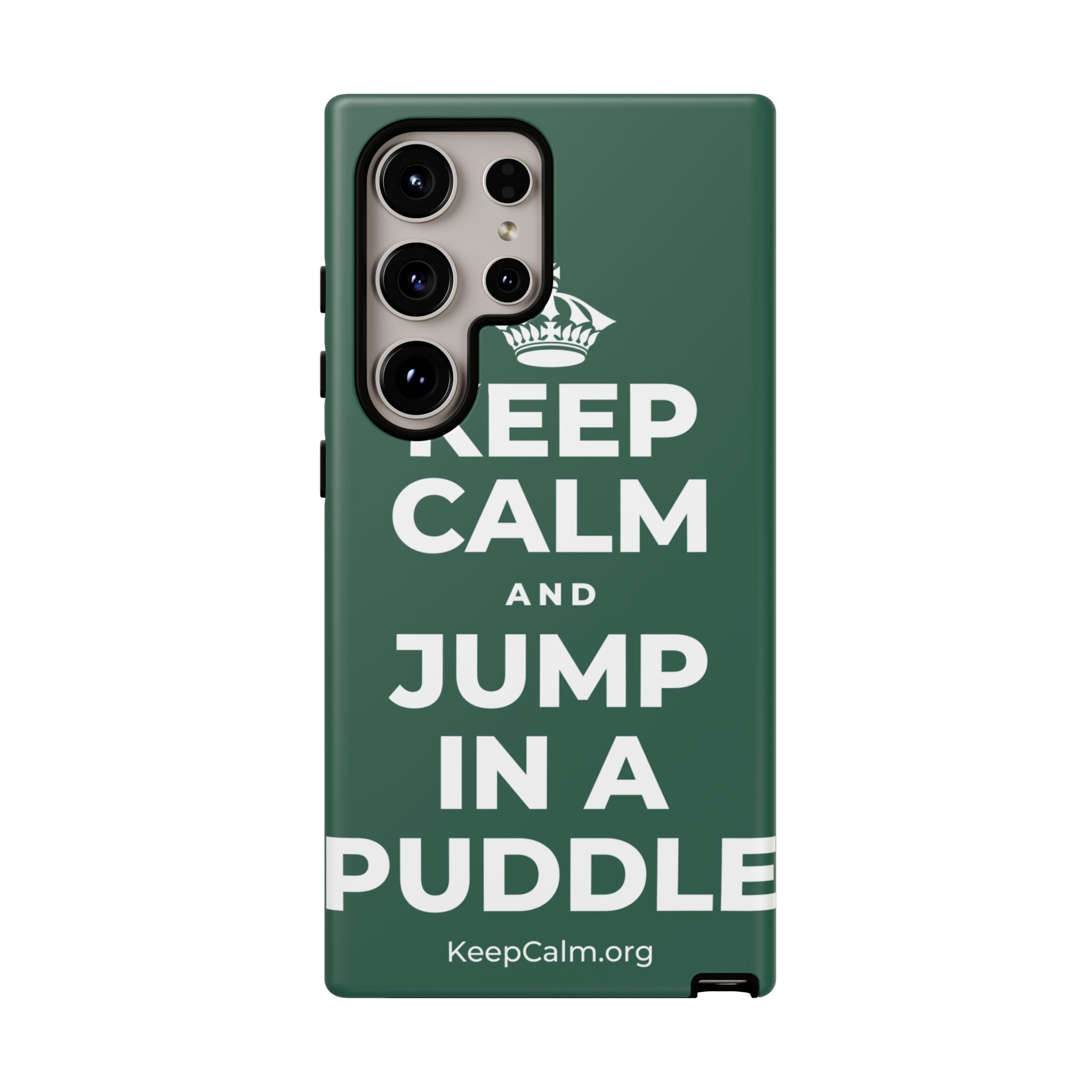 KEEP CALM AND JUMP IN A PUDDLE Phone Case