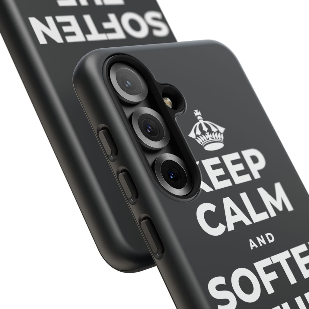 KEEP CALM AND SOFTEN THE INNER VOICE Phone Case (Dark)