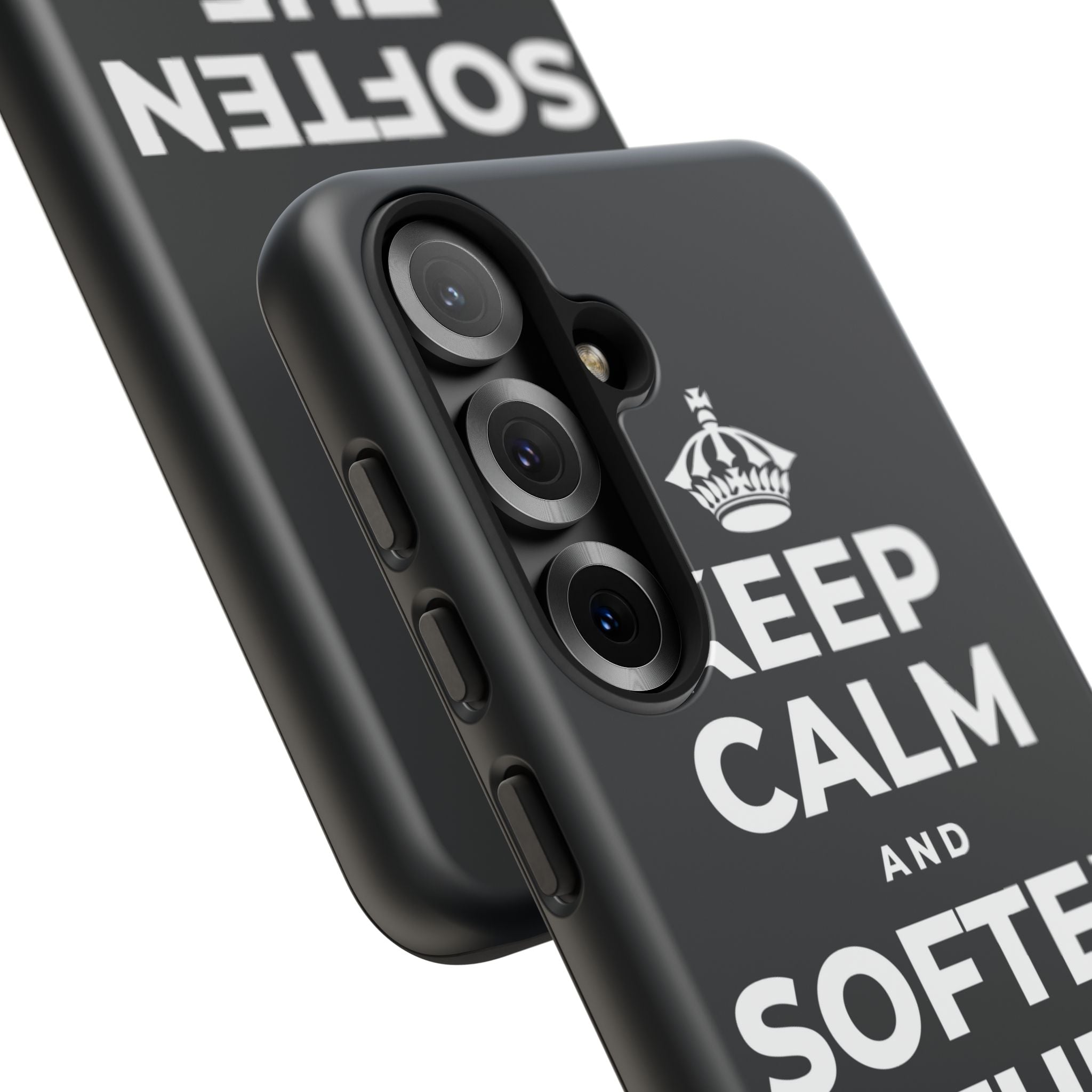 KEEP CALM AND SOFTEN THE INNER VOICE Phone Case (Dark)