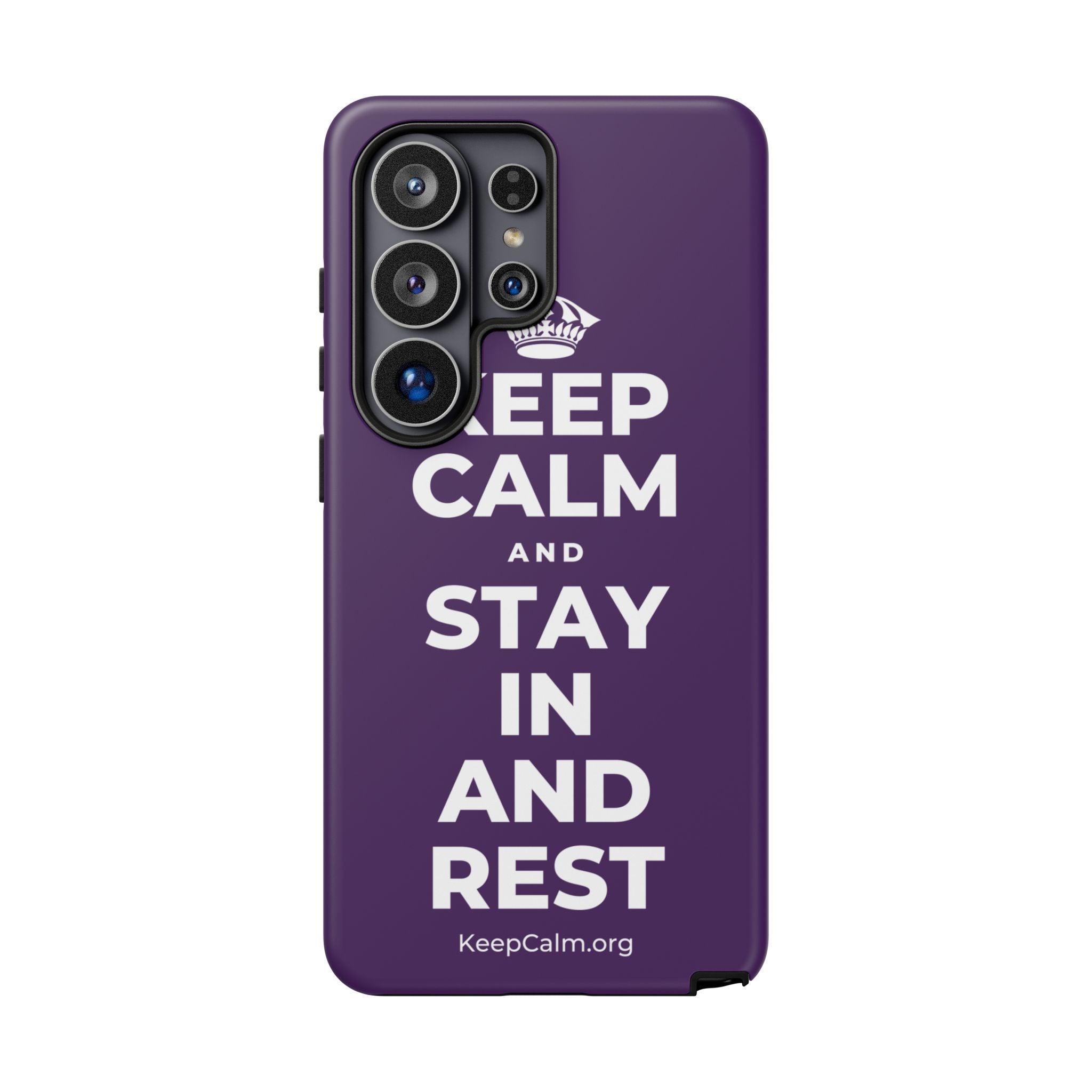 KEEP CALM AND STAY IN AND REST Phone Case