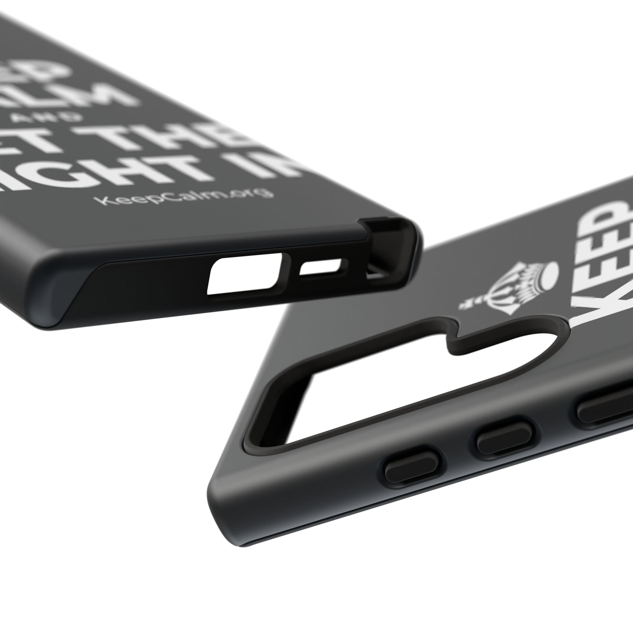 KEEP CALM AND LET THE LIGHT IN Phone Case (Dark)