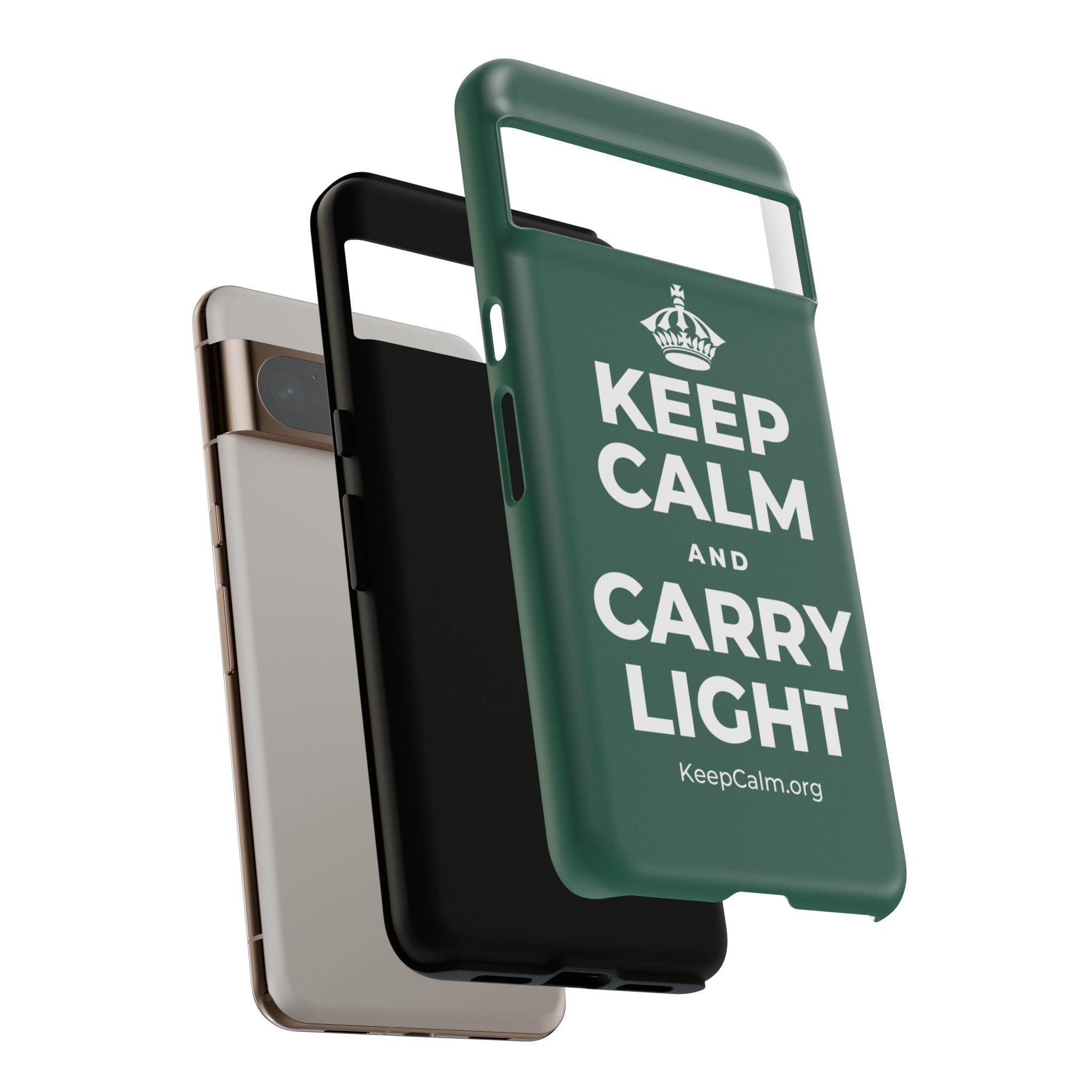 KEEP CALM AND CARRY LIGHT Phone Case