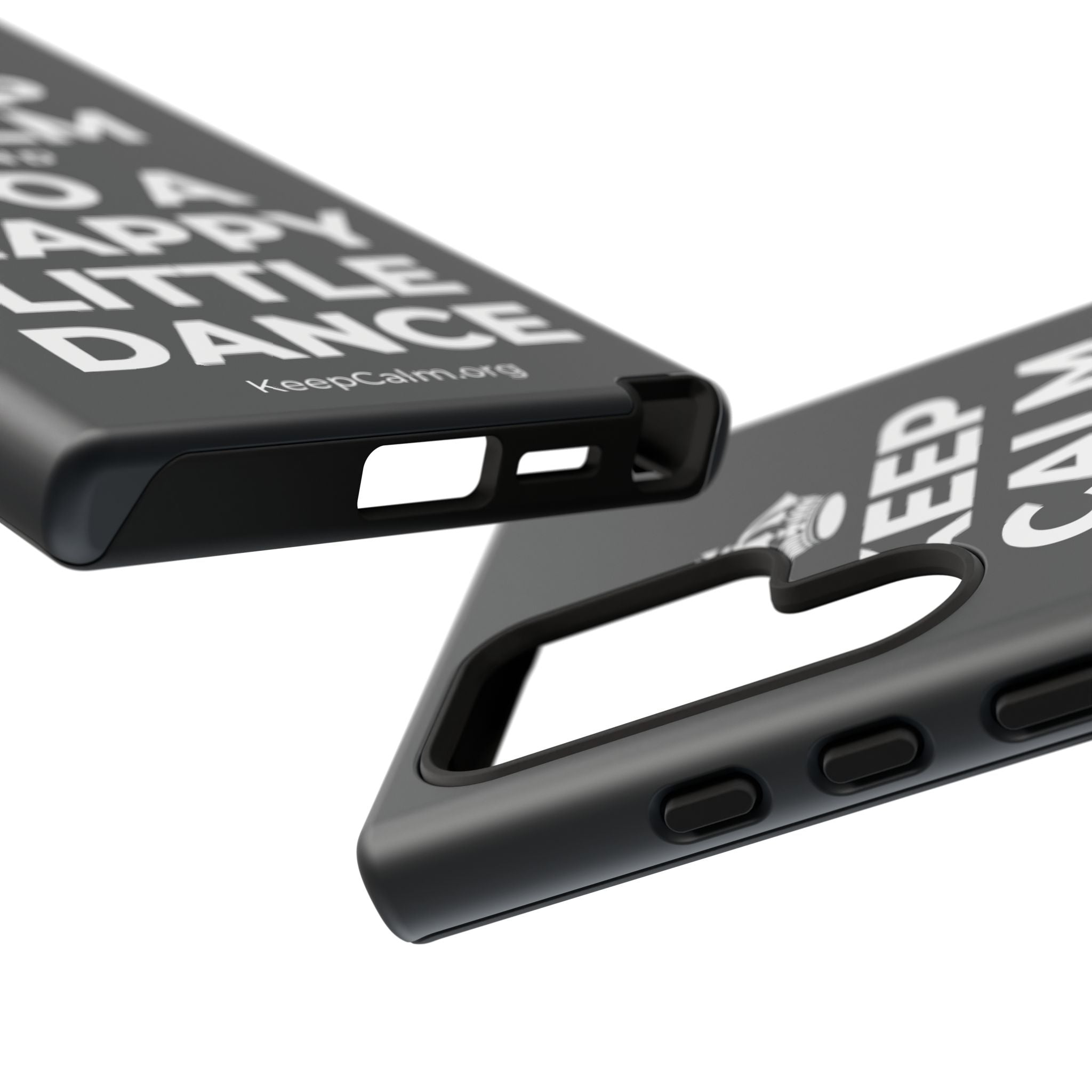 KEEP CALM AND DO A HAPPY LITTLE DANCE Phone Case (Dark)