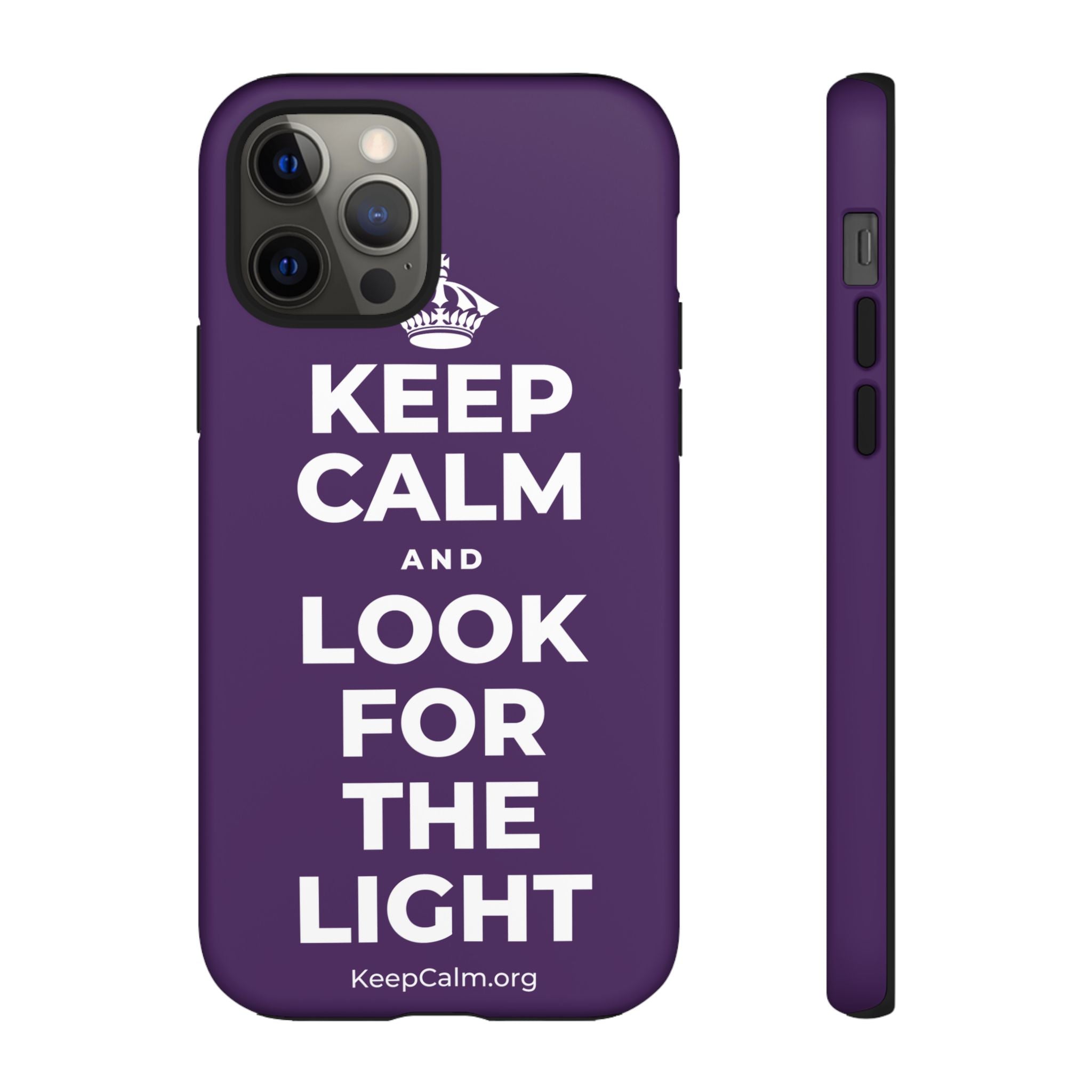 KEEP CALM AND LOOK FOR THE LIGHT Phone Case