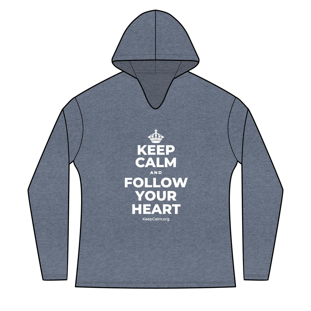 KEEP CALM AND FOLLOW YOUR HEART Women's Long Sleeve Hoodie