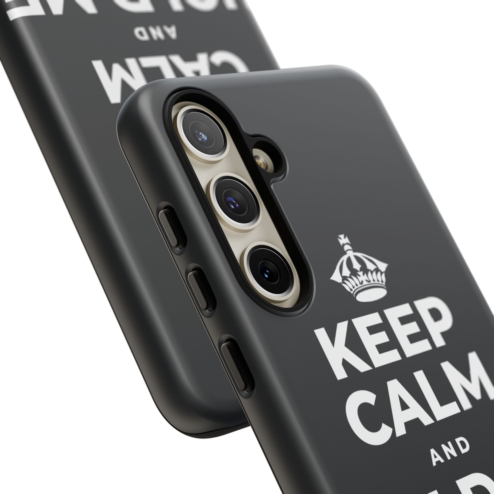 KEEP CALM AND HOLD ME CLOSE Phone Case (Dark)