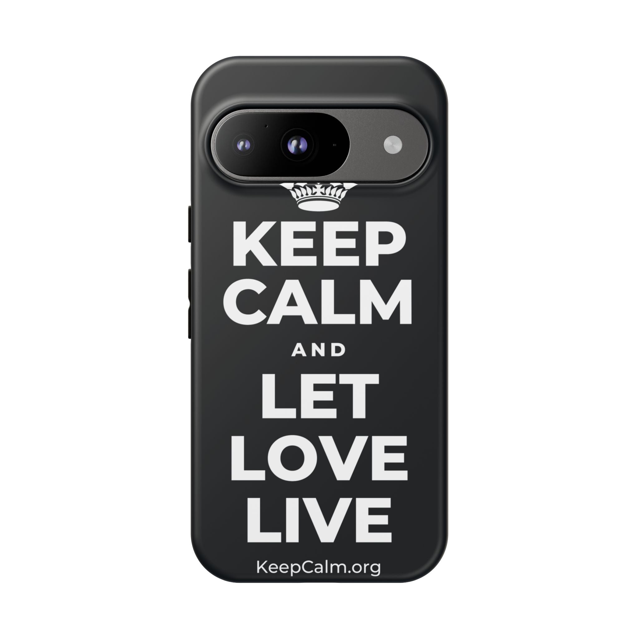 KEEP CALM AND LET LOVE LIVE Phone Case (Dark)