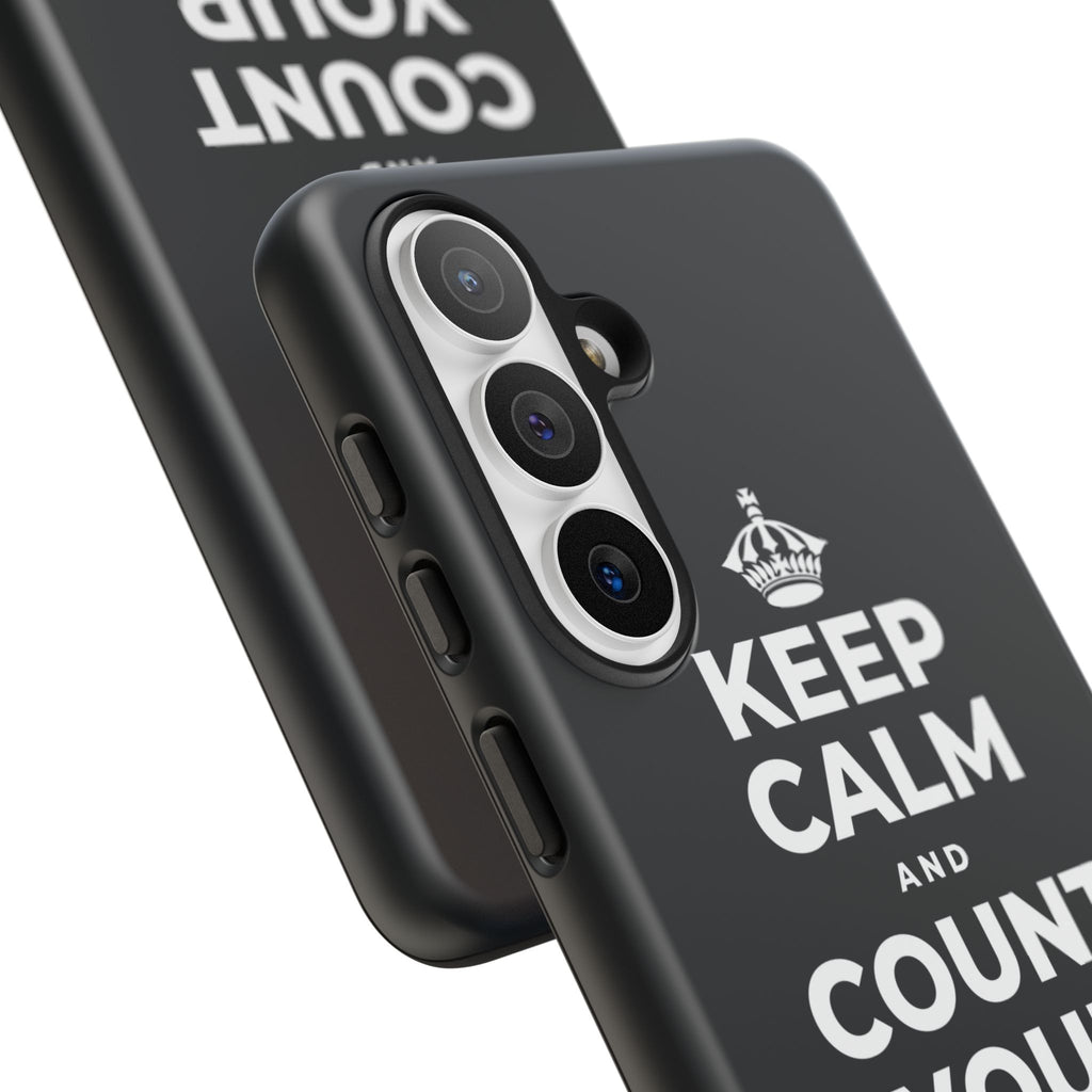 KEEP CALM AND COUNT YOUR SLOW BREATHS Phone Case (Dark)