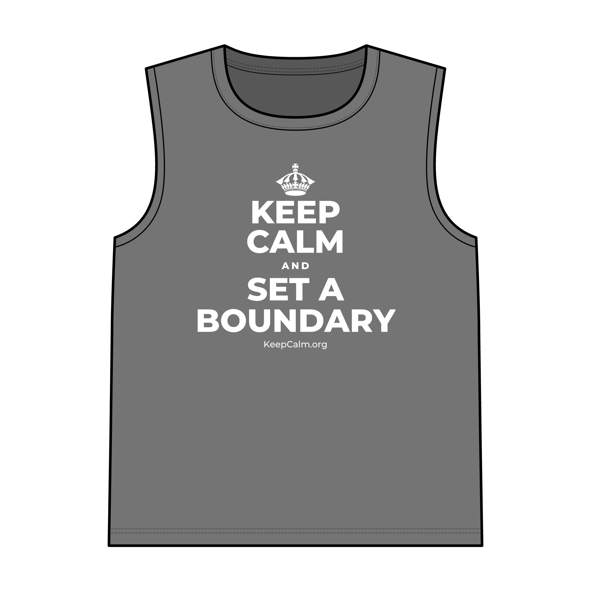 KEEP CALM AND SET A BOUNDARY Tank Top
