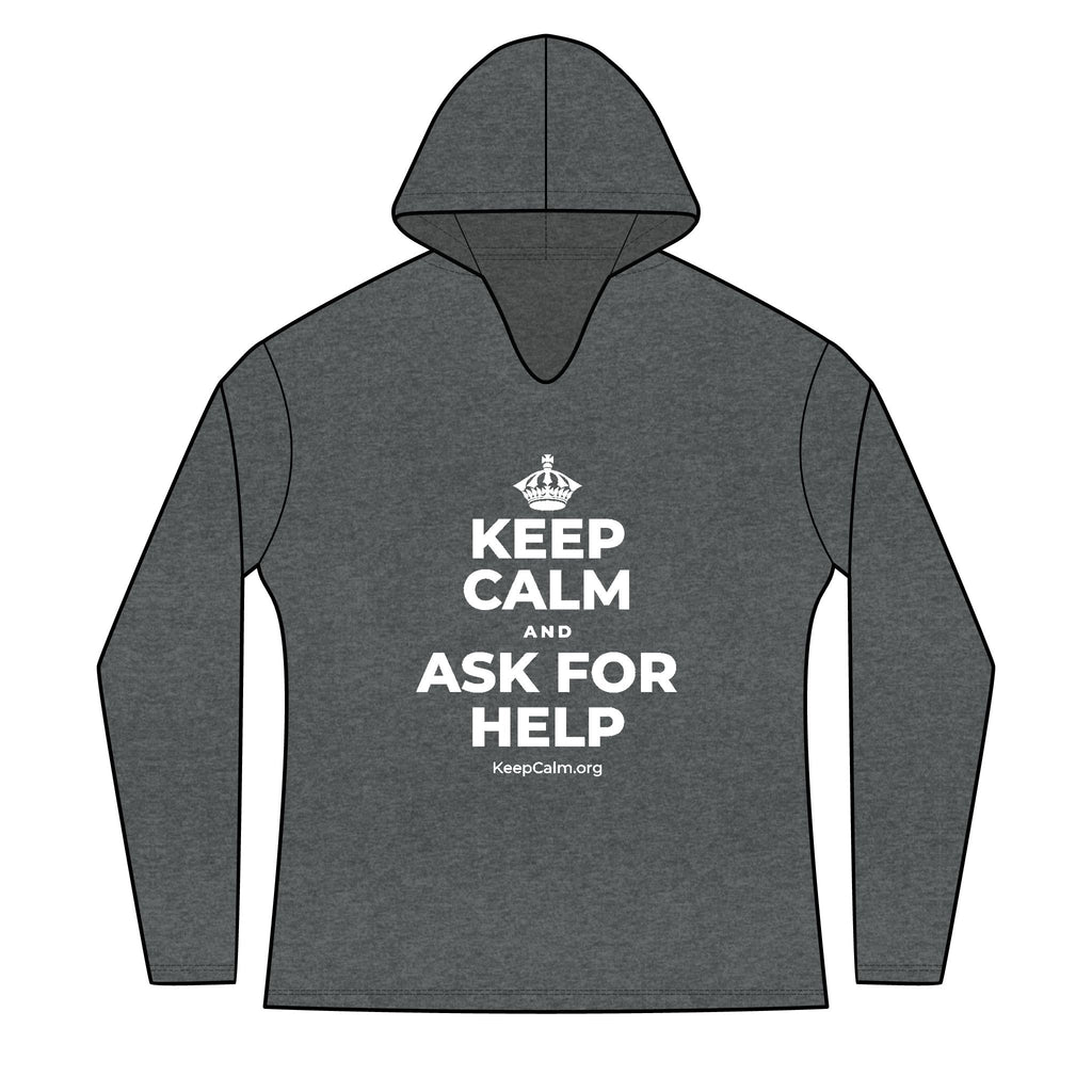 KEEP CALM AND ASK FOR HELP Women's Long Sleeve Hoodie