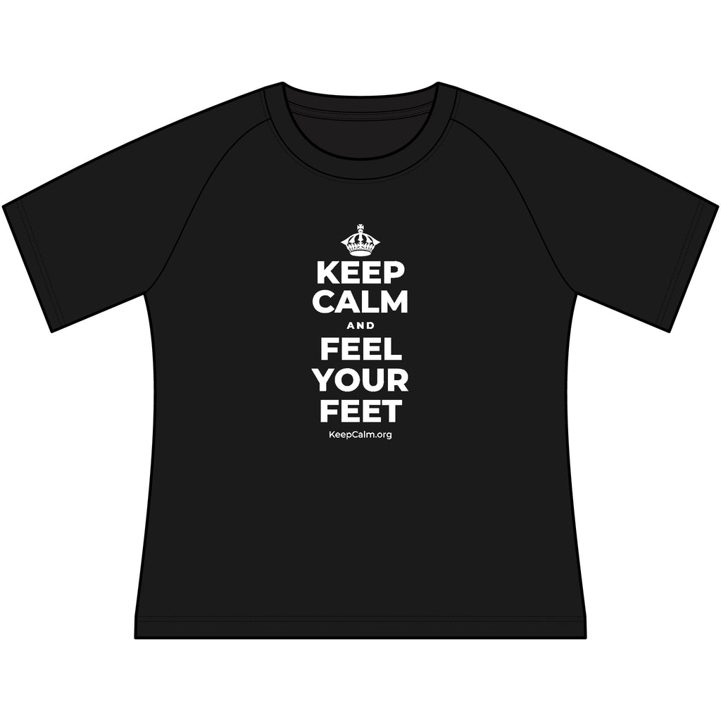 KEEP CALM AND FEEL YOUR FEET Women's Raglan Tee