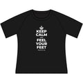 KEEP CALM AND FEEL YOUR FEET Women's Raglan Tee
