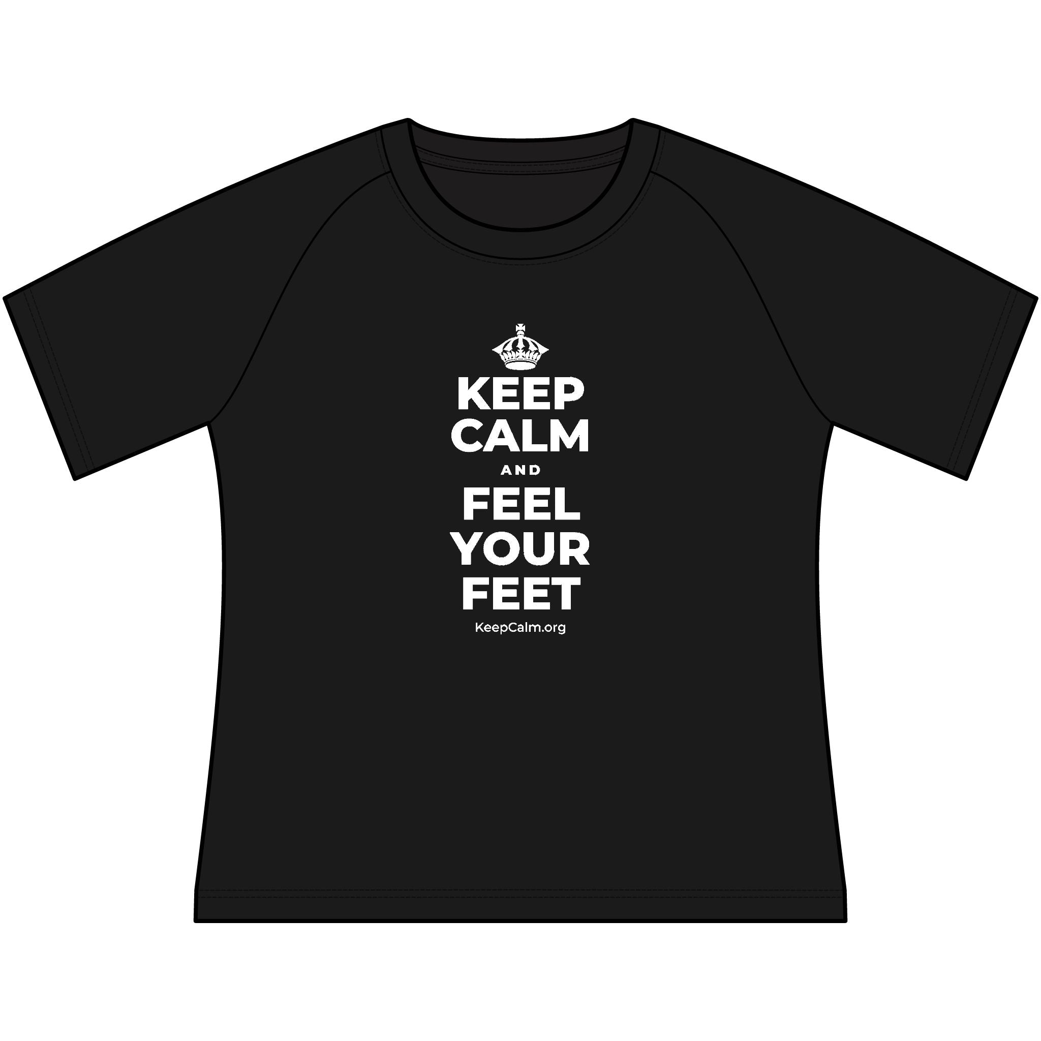 KEEP CALM AND FEEL YOUR FEET Women's Raglan Tee