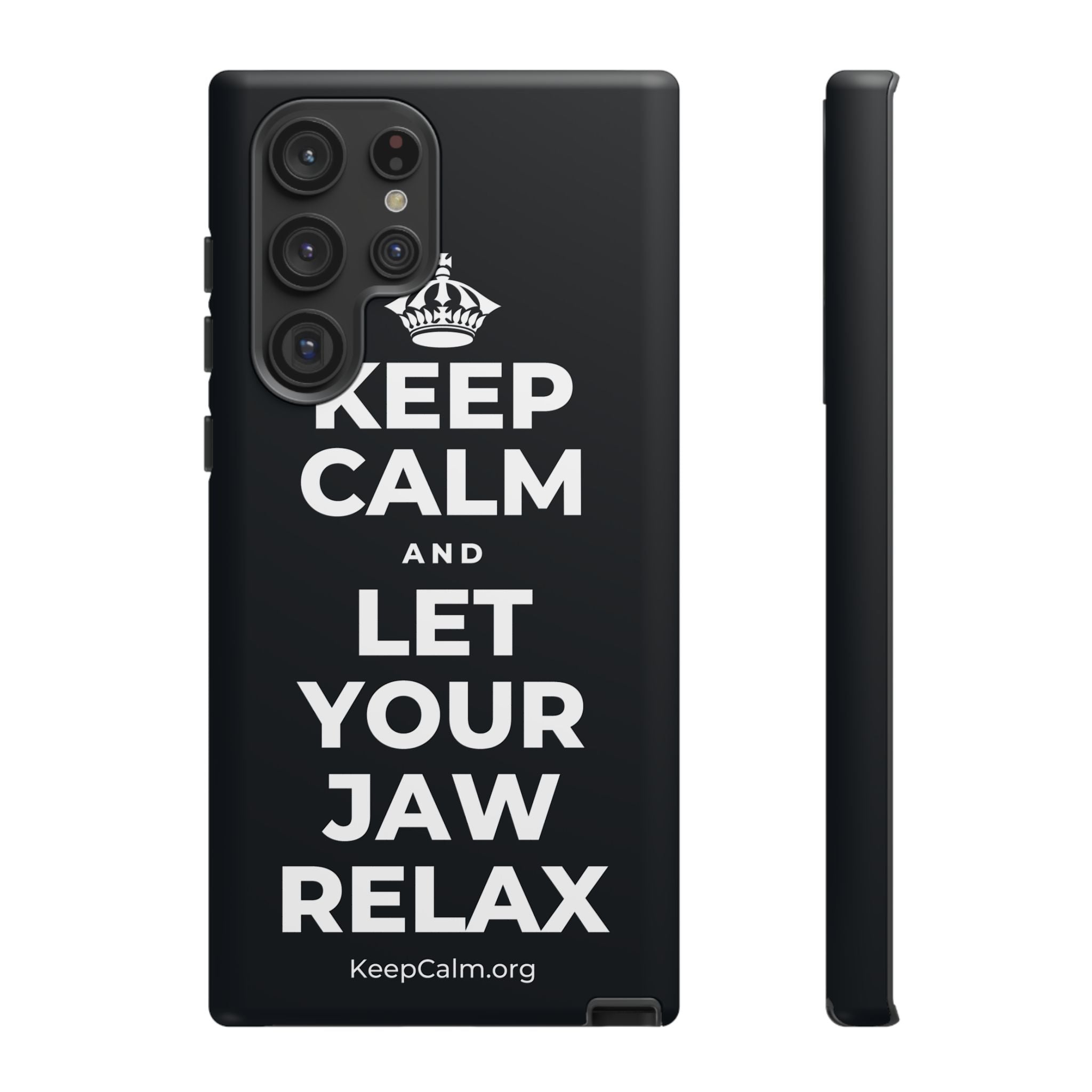 KEEP CALM AND LET YOUR JAW RELAX Phone Case (Dark)