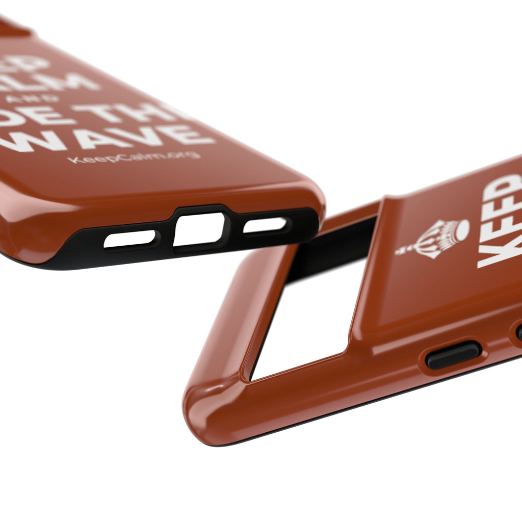 KEEP CALM AND RIDE THE WAVE Phone Case