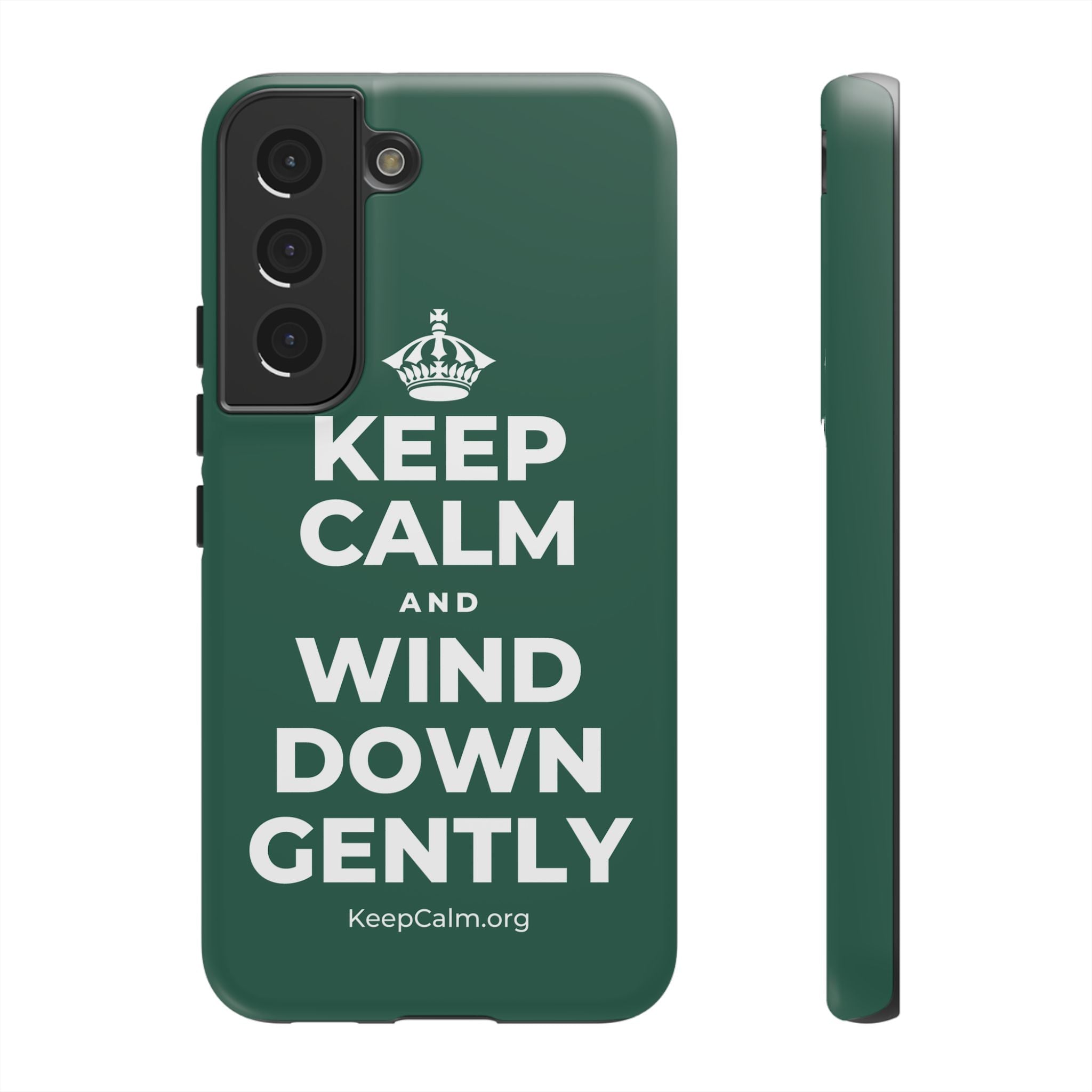 KEEP CALM AND WIND DOWN GENTLY Phone Case
