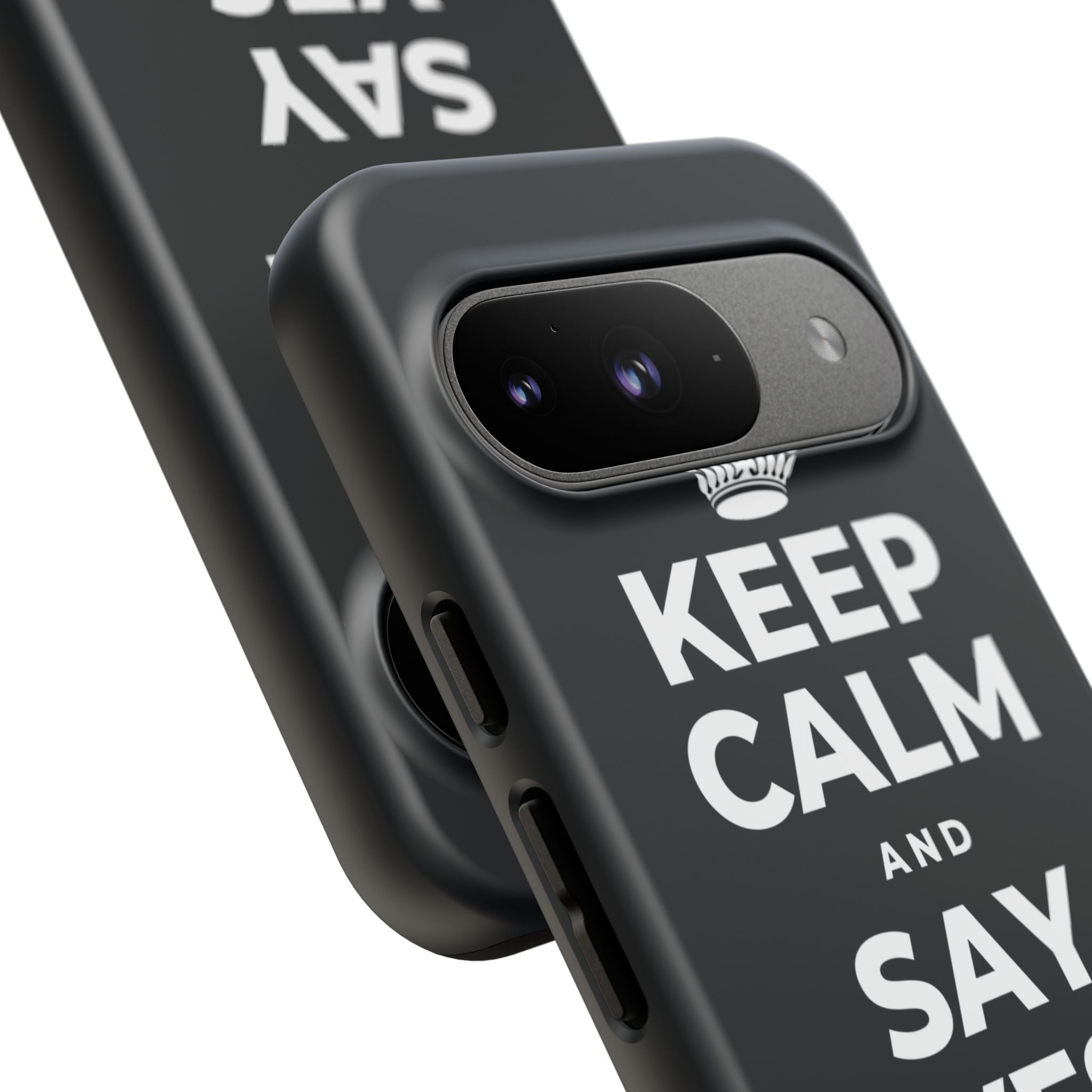 KEEP CALM AND SAY YES TO FUN Phone Case (Dark)