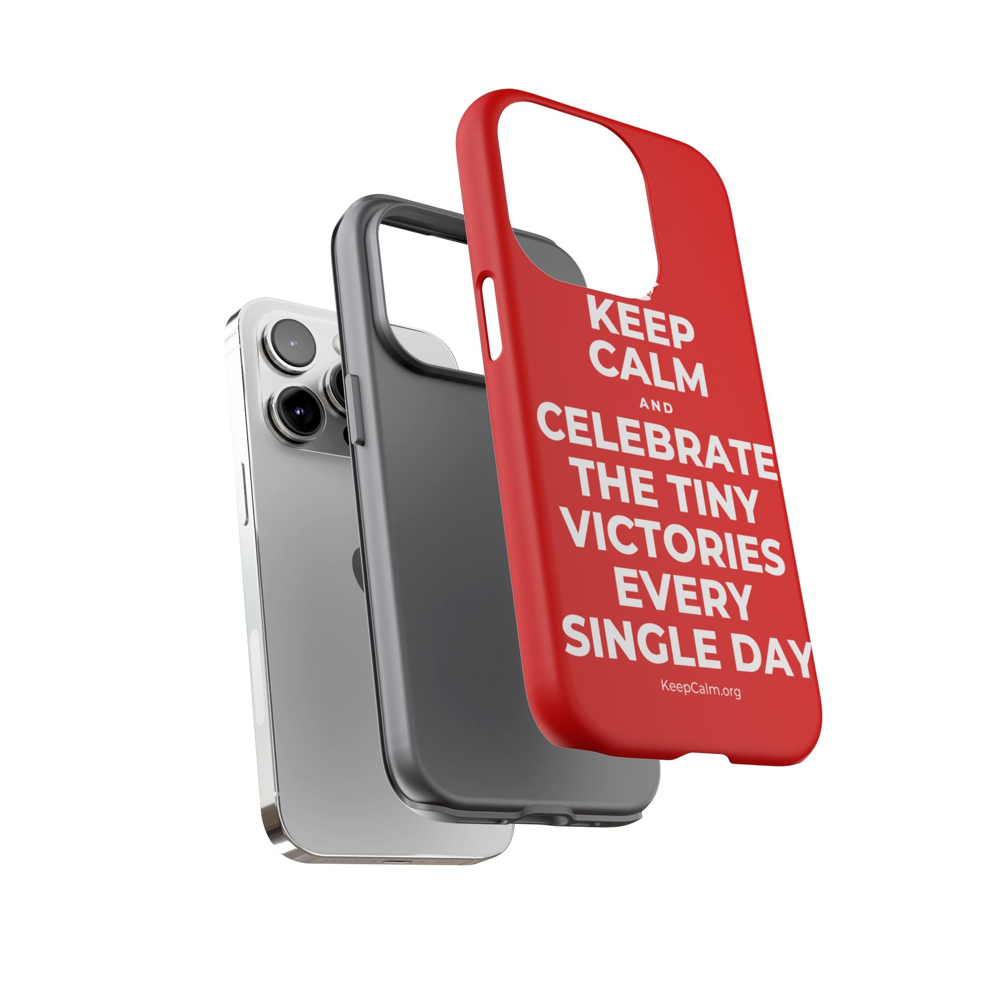 KEEP CALM AND CELEBRATE THE TINY VICTORIES EVERY SINGLE DAY Phone Case