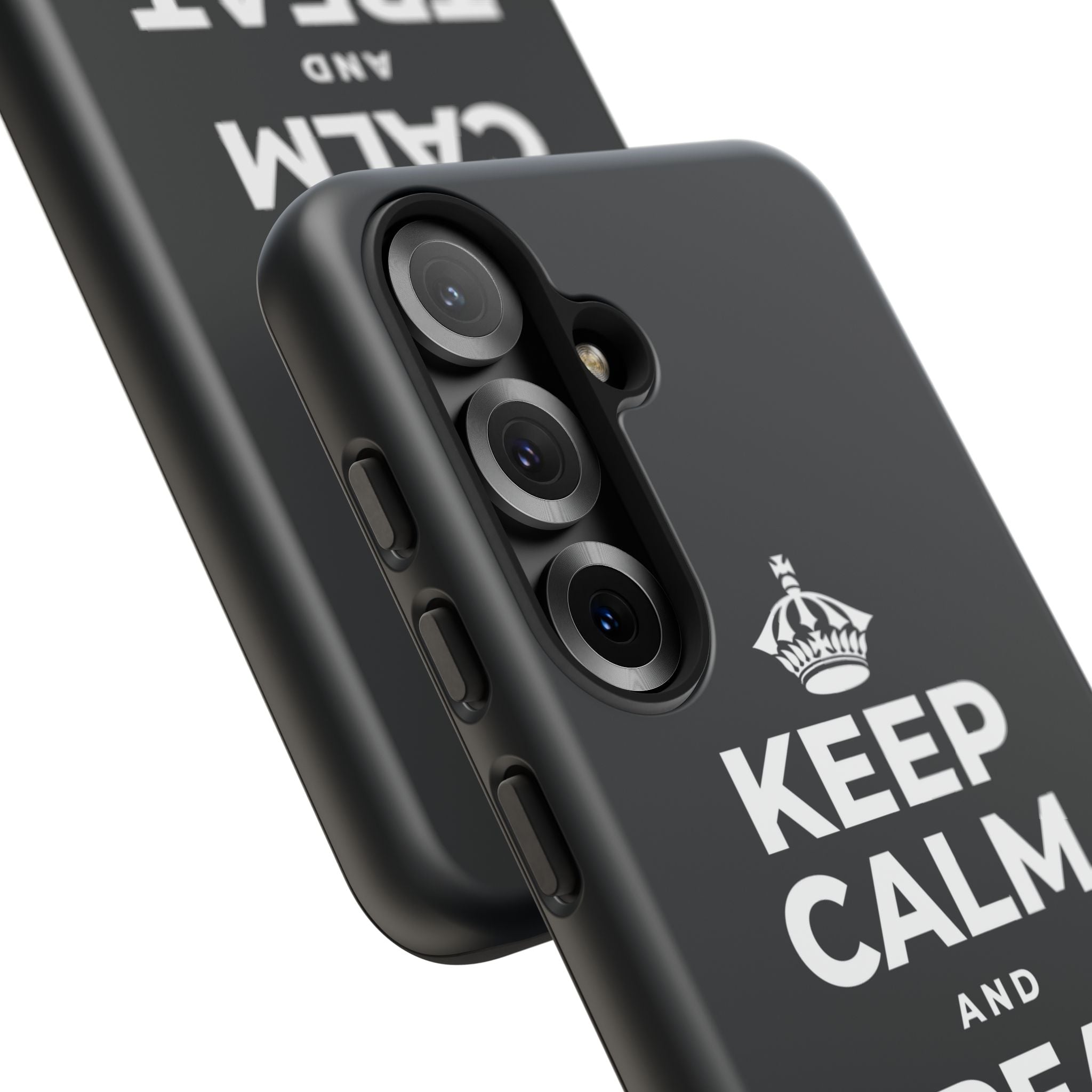 KEEP CALM AND TREAT YOURSELF Phone Case (Dark)