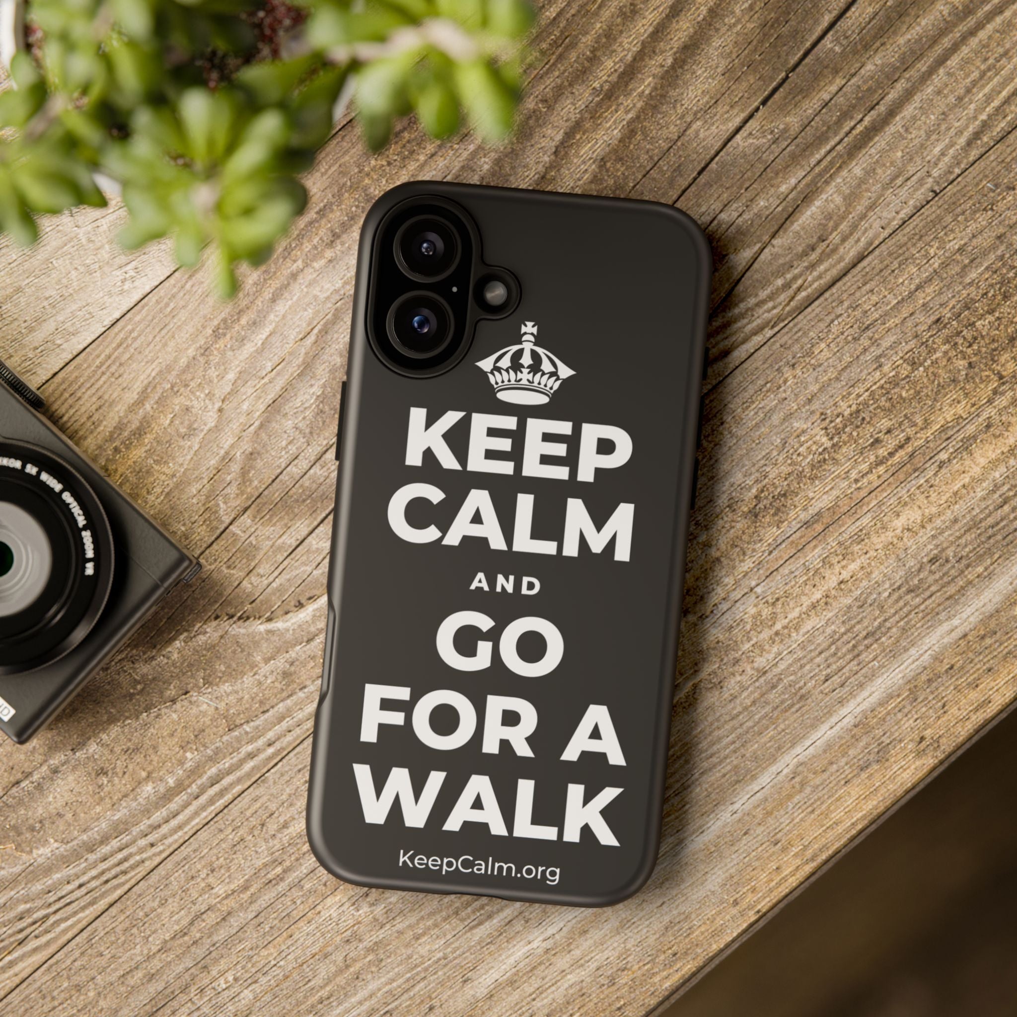 KEEP CALM AND GO FOR A WALK Phone Case
