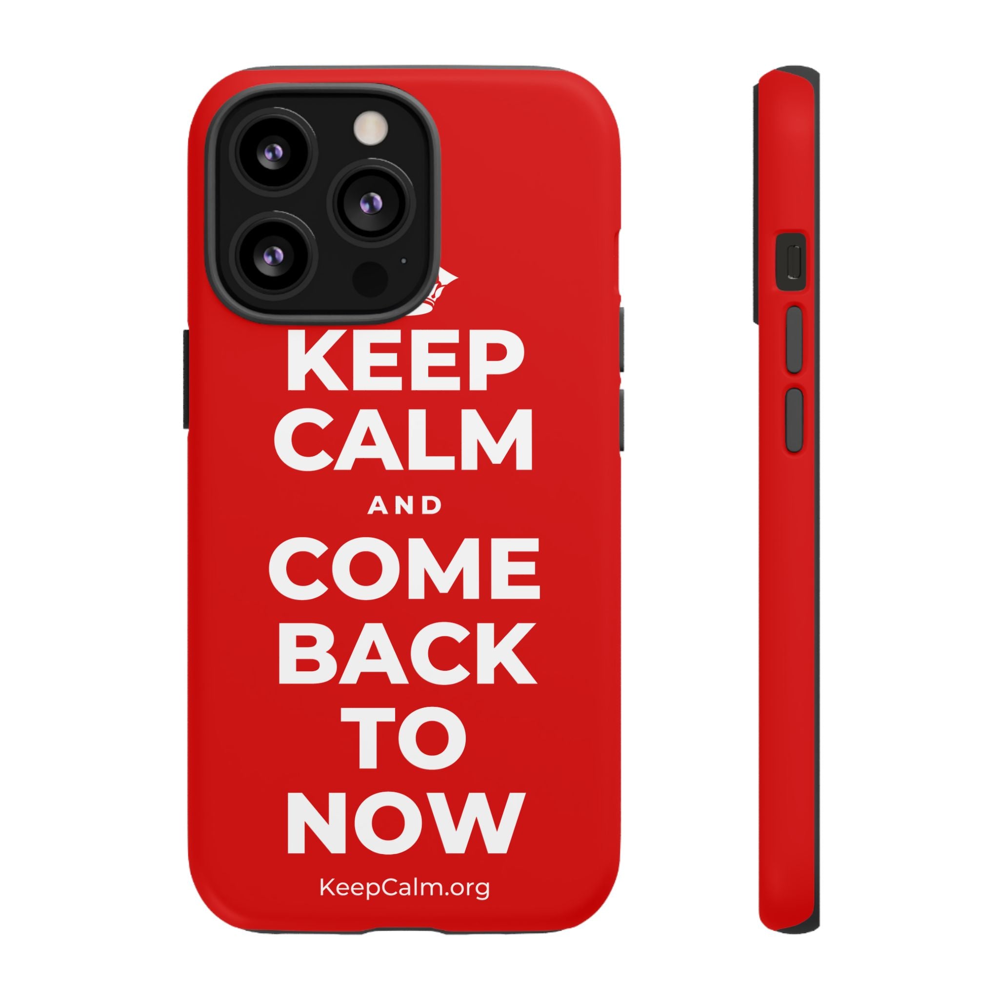 KEEP CALM AND COME BACK TO NOW Phone Case