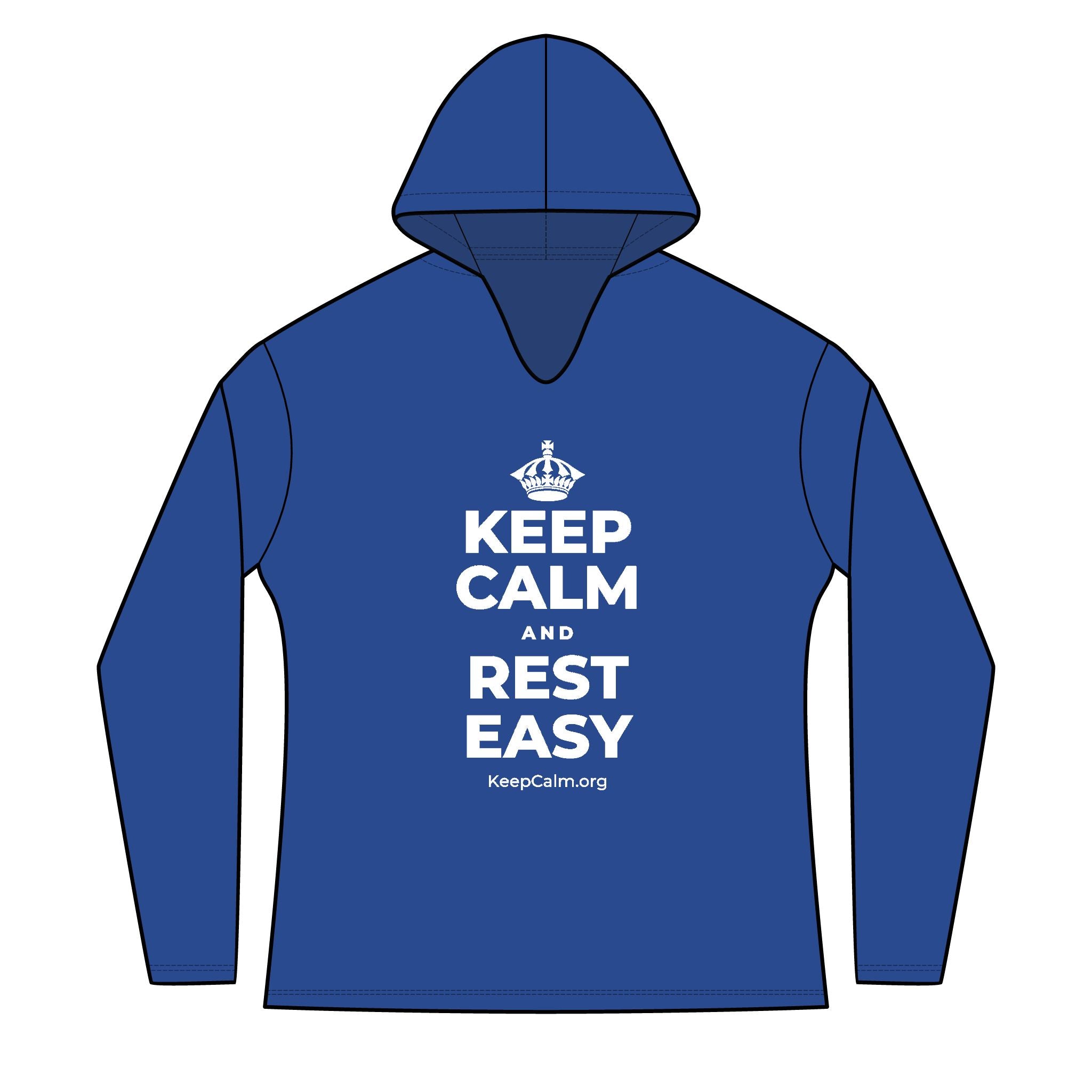 KEEP CALM AND REST EASY Women's Long Sleeve Hoodie