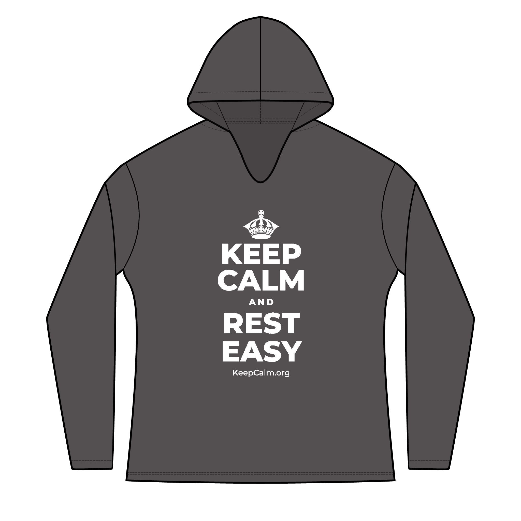 KEEP CALM AND REST EASY Women's Long Sleeve Hoodie