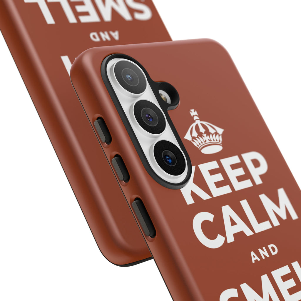 KEEP CALM AND SMELL THE ROSES Phone Case