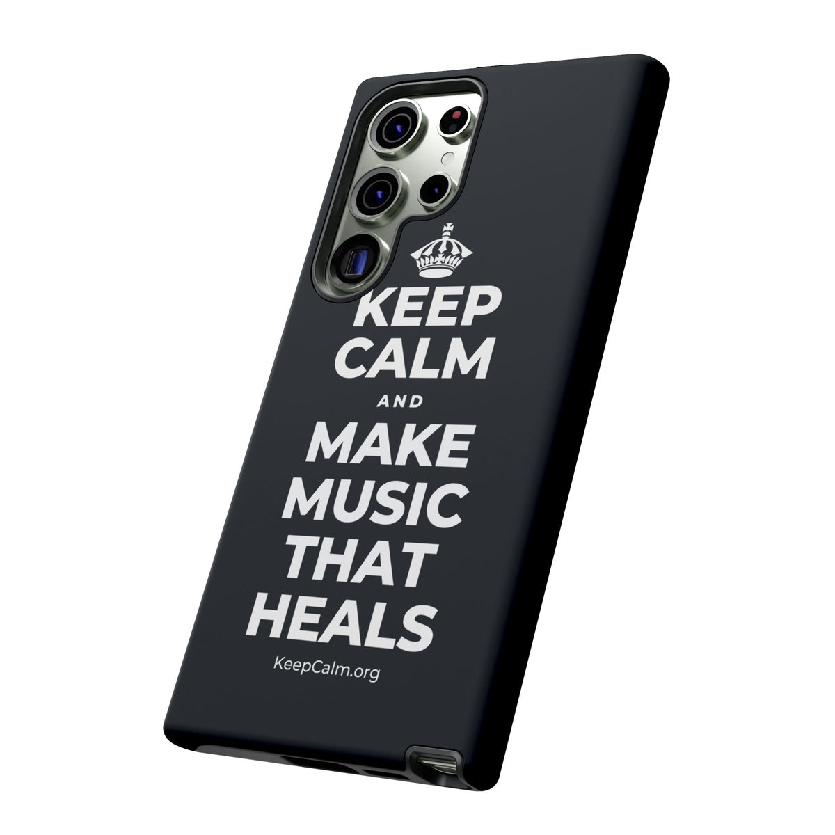 KEEP CALM AND MAKE MUSIC THAT HEALS Phone Case (Dark)