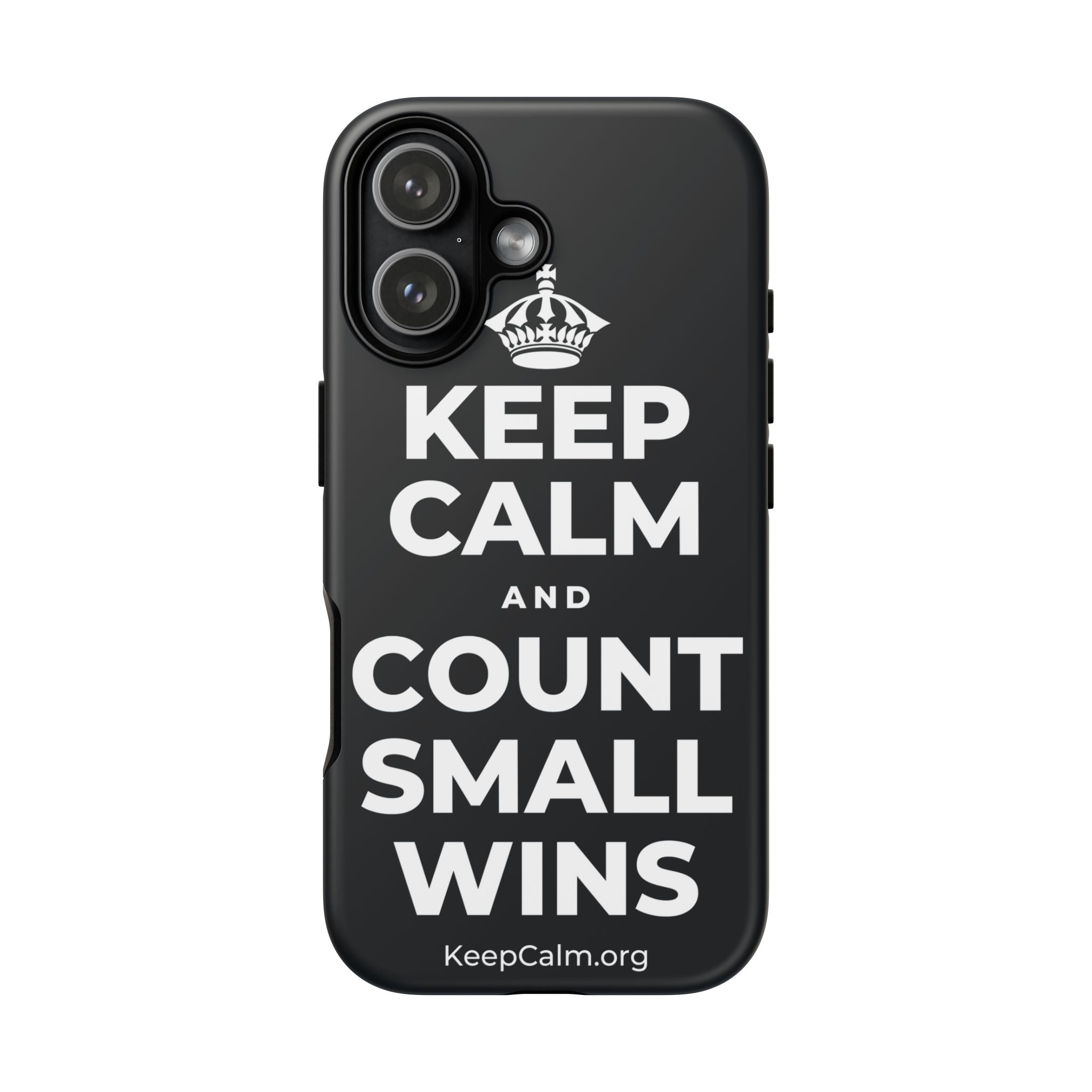 KEEP CALM AND COUNT SMALL WINS Phone Case (Dark)