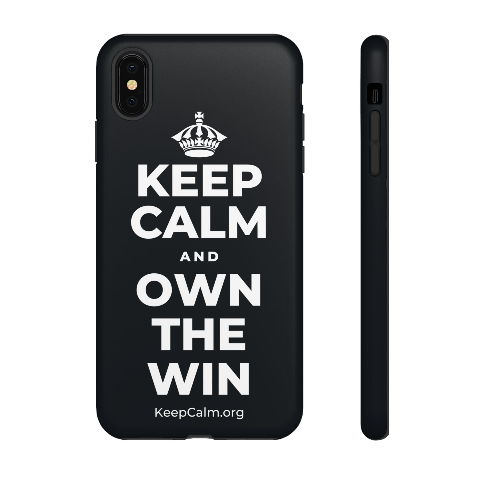 KEEP CALM AND OWN THE WIN Phone Case (Dark)
