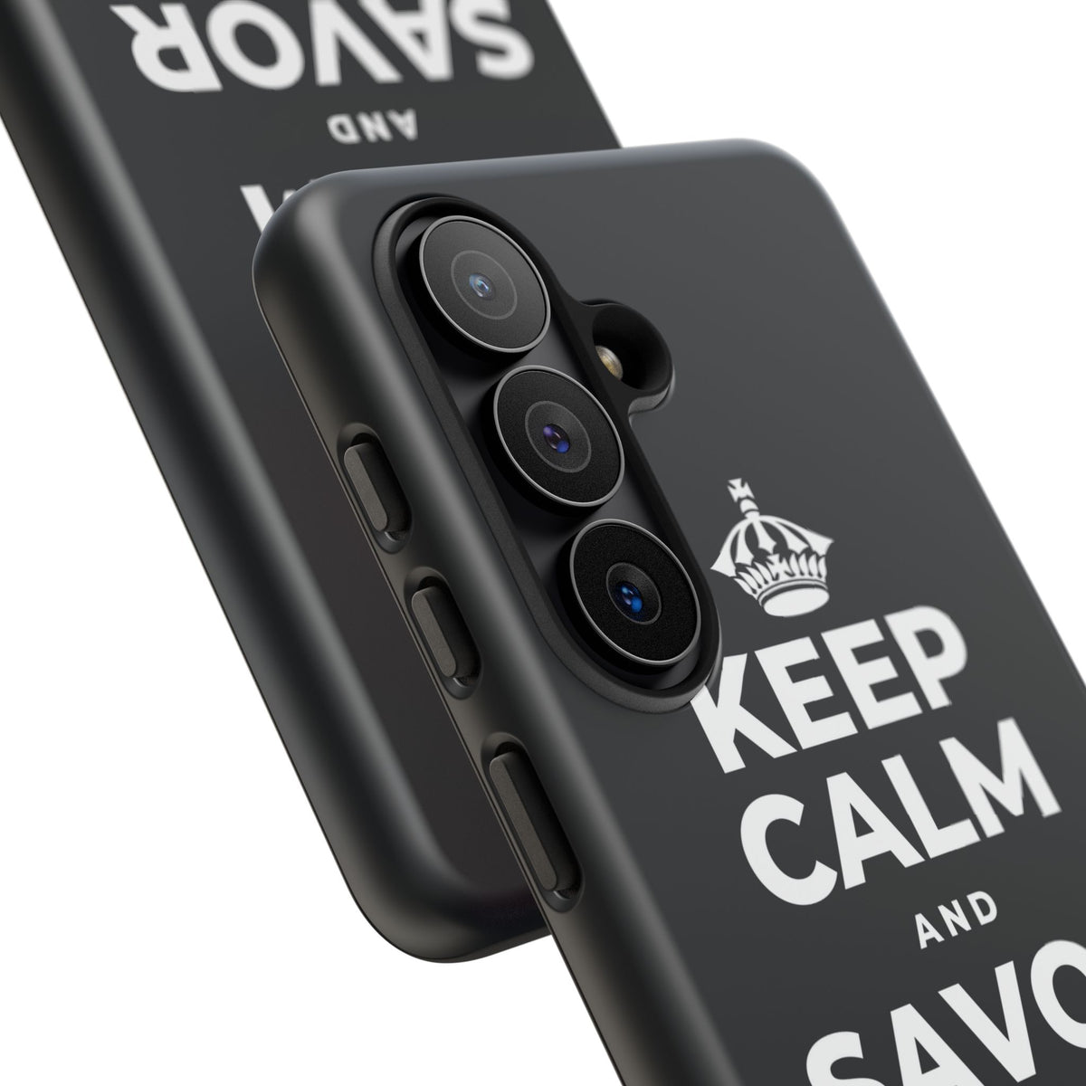KEEP CALM AND SAVOR THIS MOMENT Phone Case (Dark)