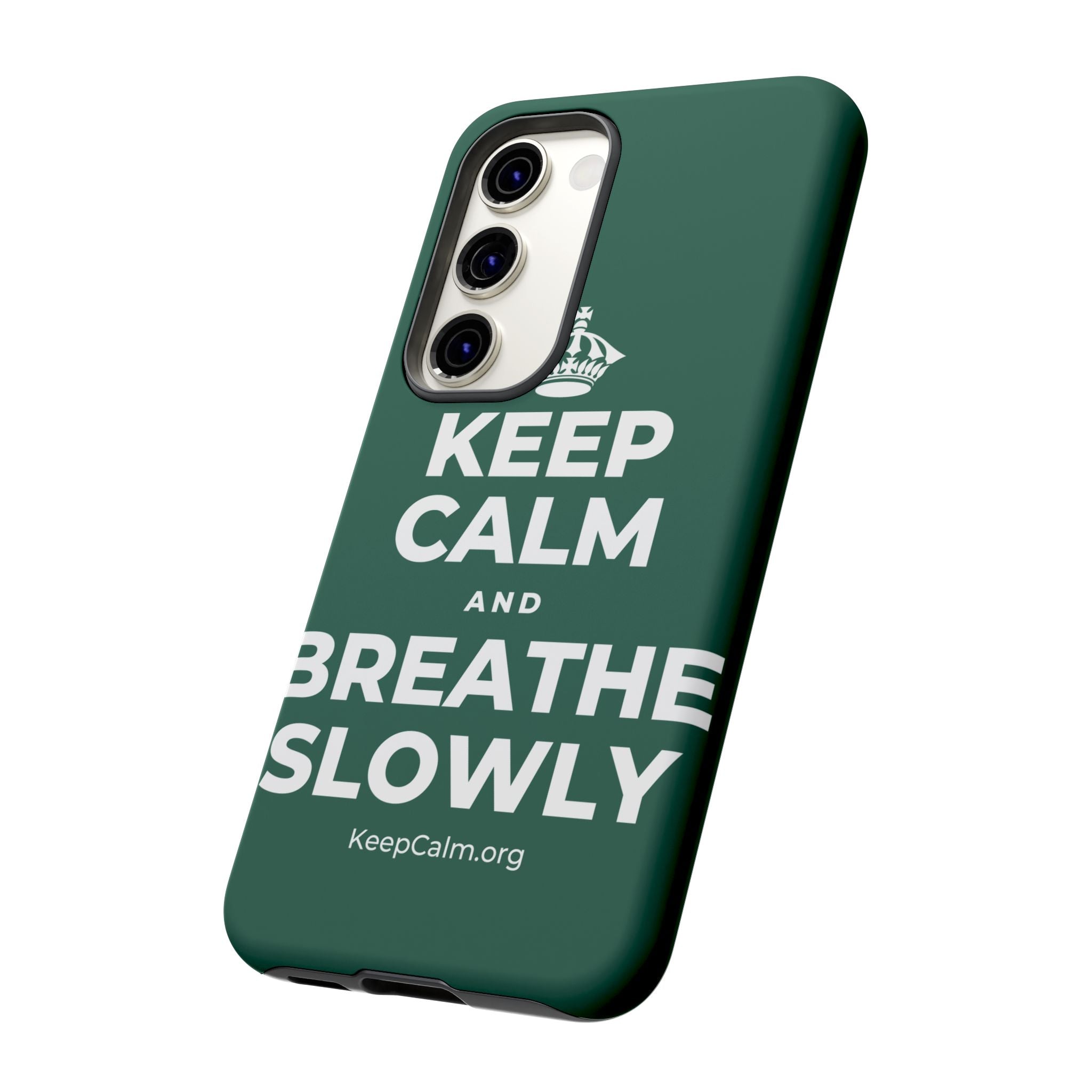 KEEP CALM AND BREATHE SLOWLY Phone Case