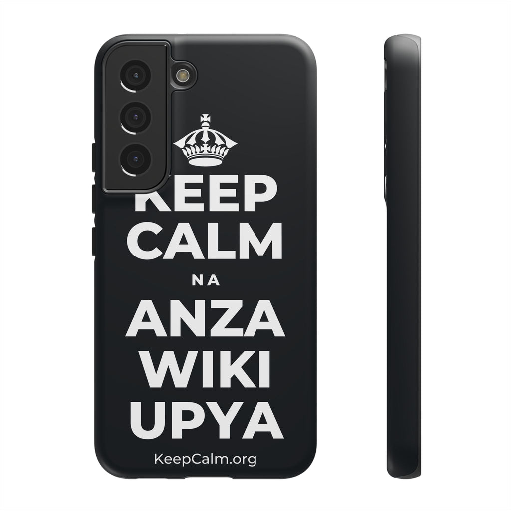 KEEP CALM NA ANZA WIKI UPYA Phone Case (Dark)
