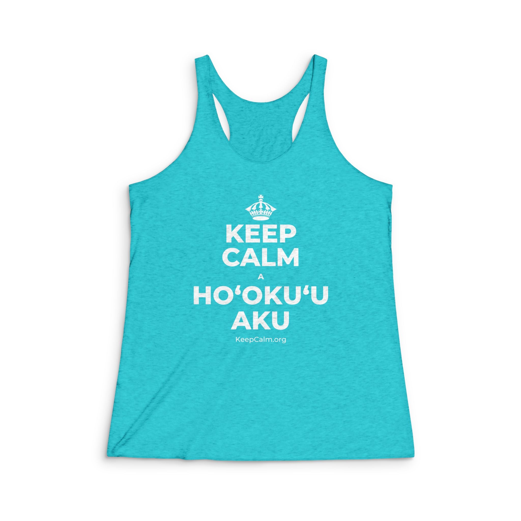 KEEP CALM A HOʻOKUʻU AKU Women's Racerback Tank