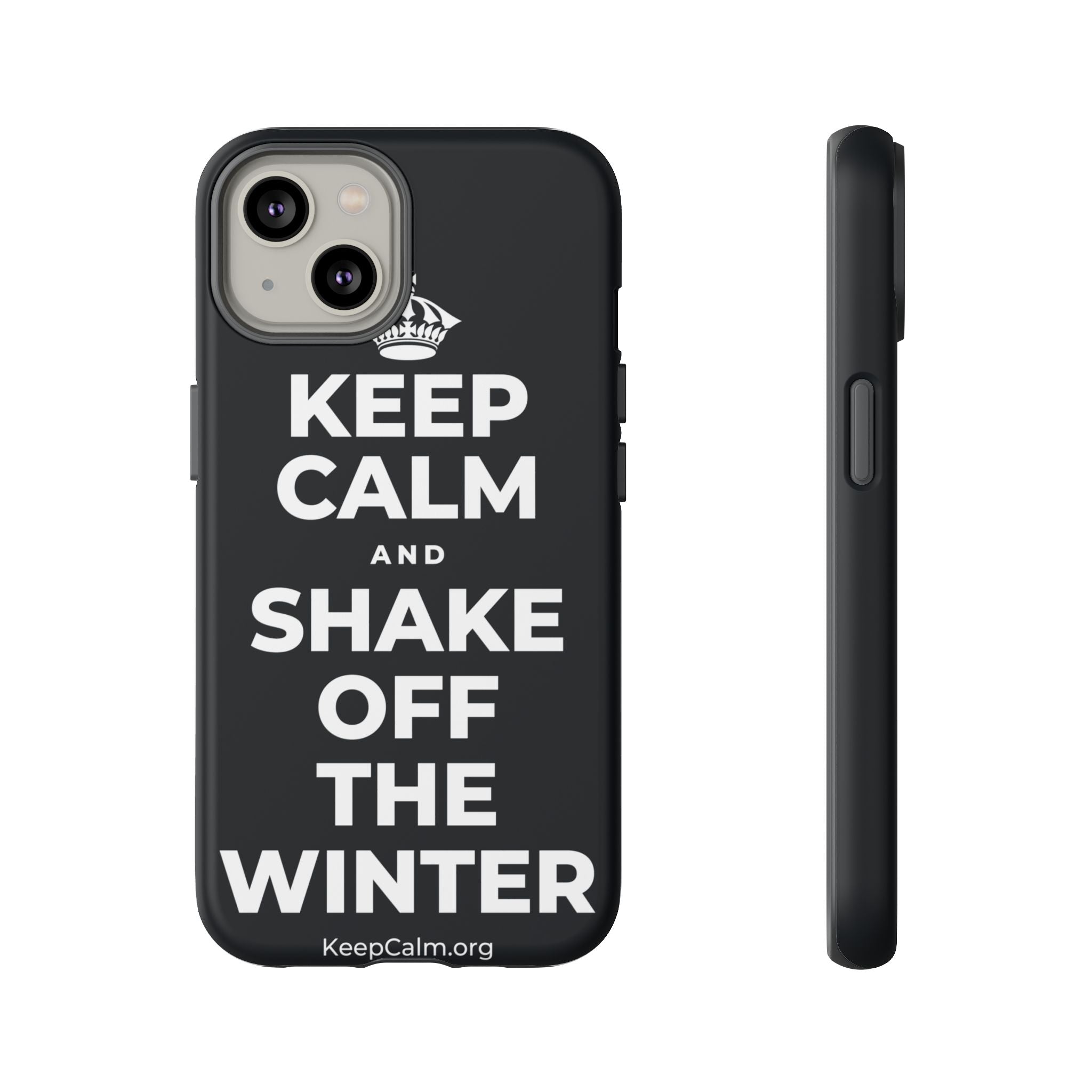 KEEP CALM AND SHAKE OFF THE WINTER Phone Case (Dark)