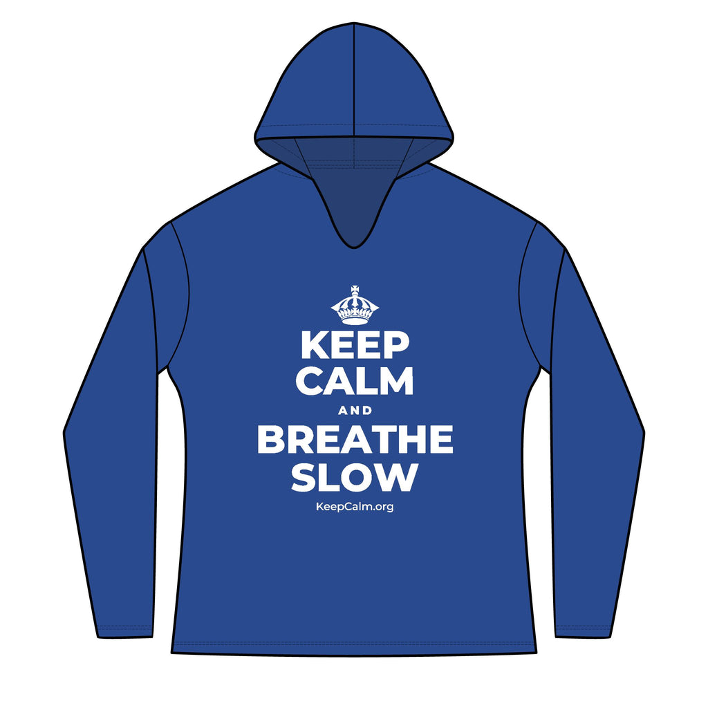 KEEP CALM AND BREATHE SLOW Women's Long Sleeve Hoodie