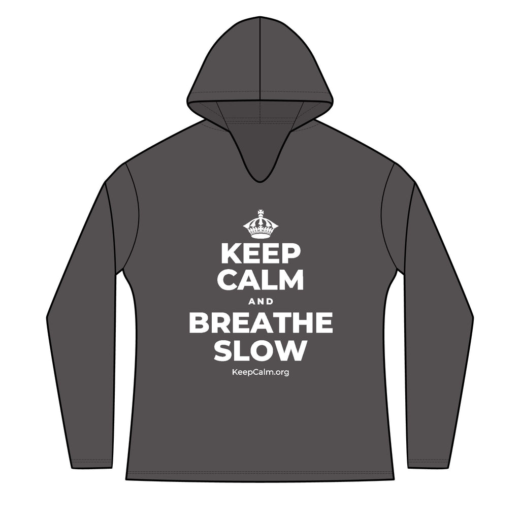 KEEP CALM AND BREATHE SLOW Women's Long Sleeve Hoodie