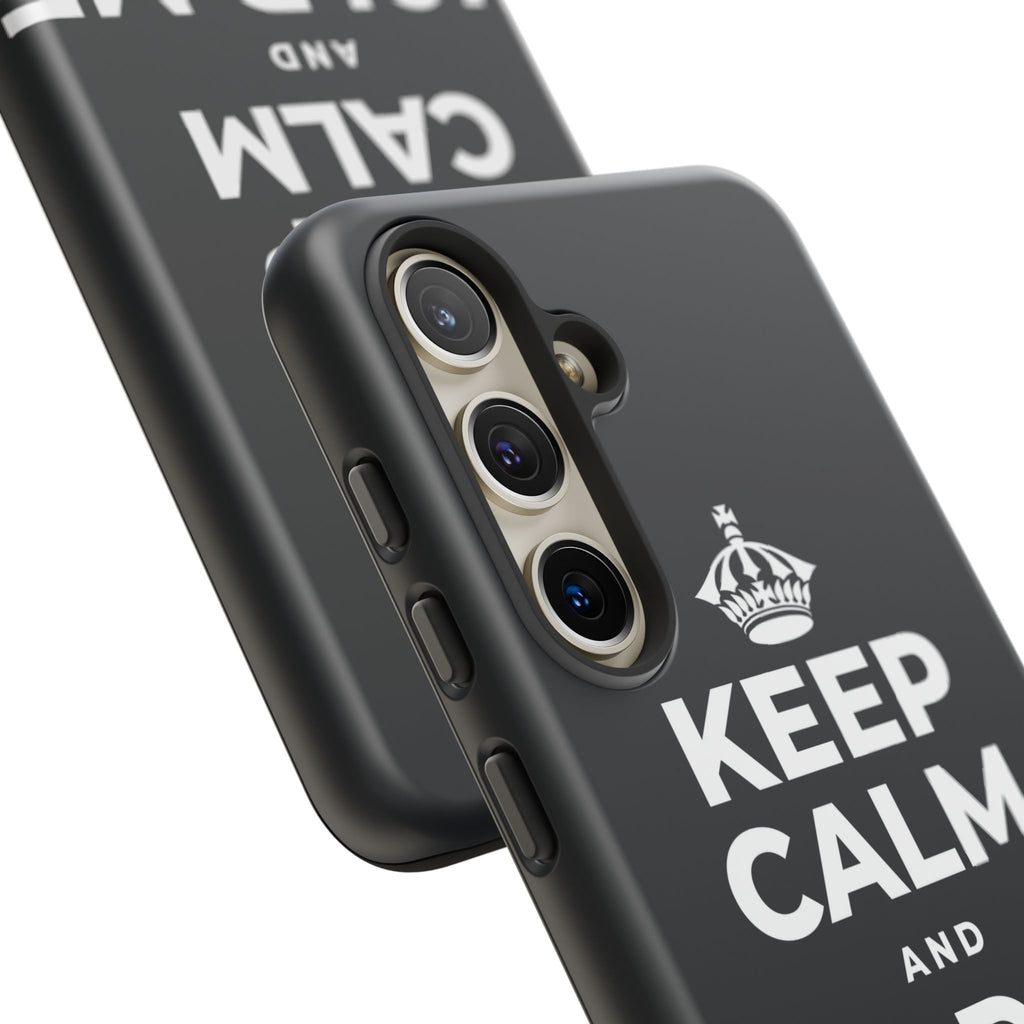 KEEP CALM AND HOLD ME CLOSE Phone Case (Dark)