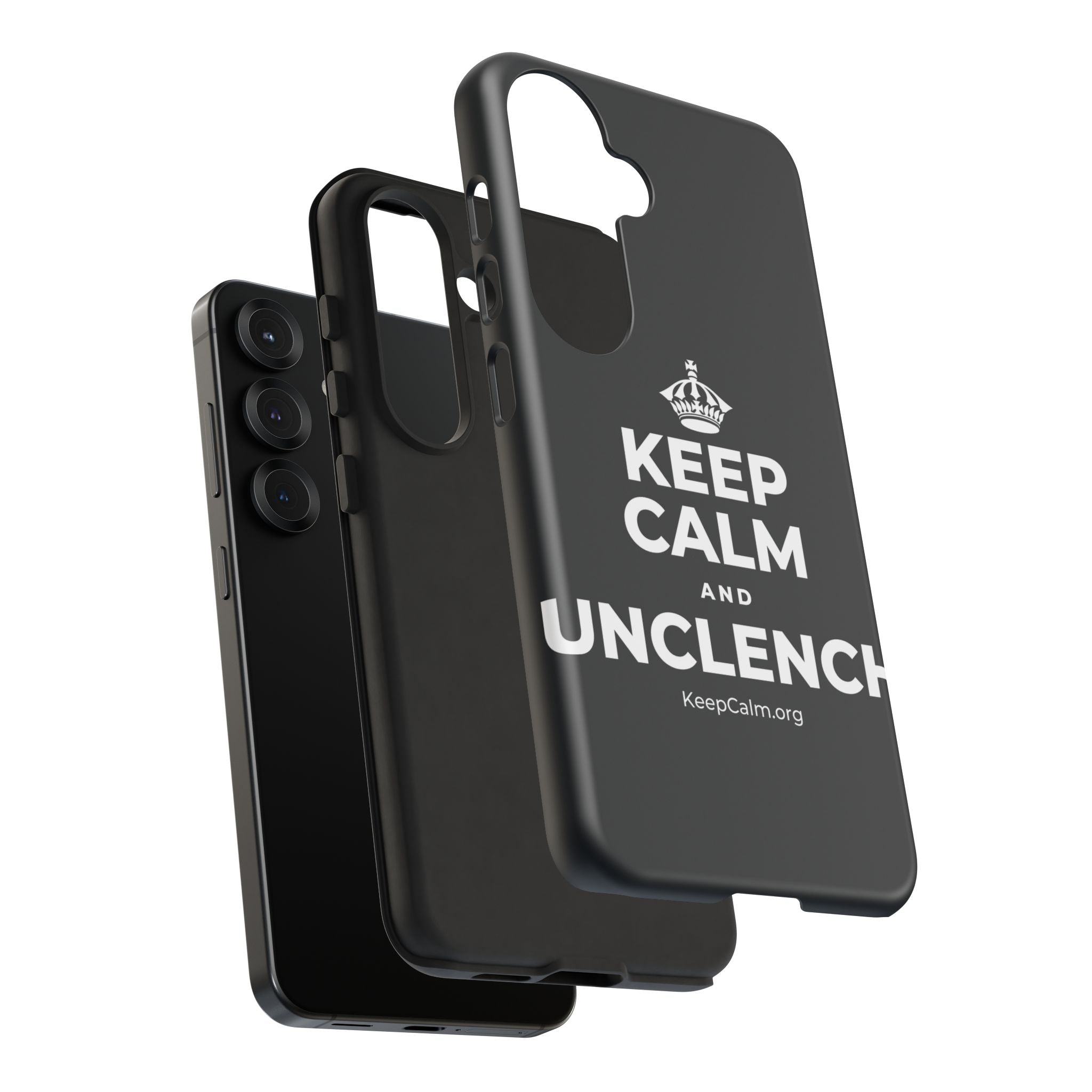 KEEP CALM AND UNCLENCH Phone Case (Dark)