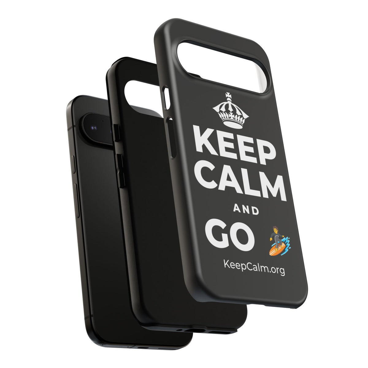 KEEP CALM AND GO 🏄 Phone Case