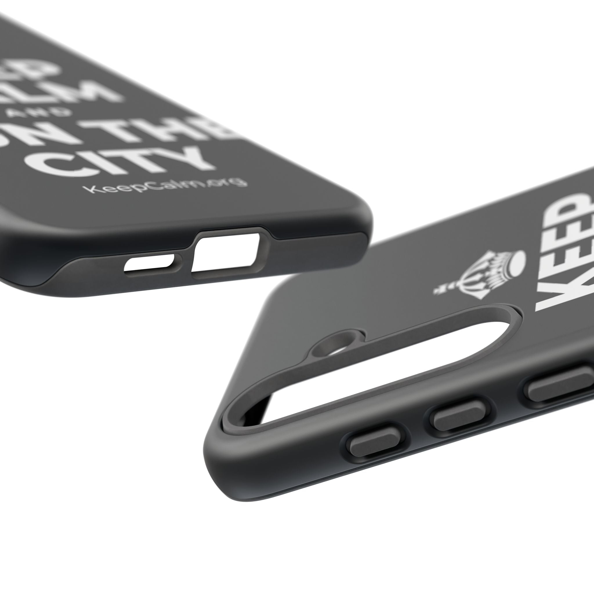 KEEP CALM AND RUN THE CITY Phone Case (Dark)