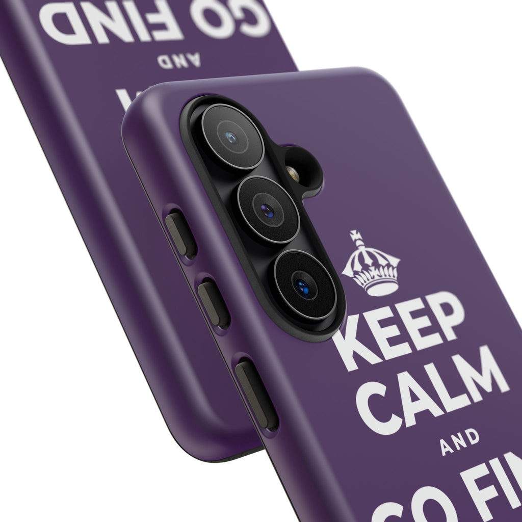 KEEP CALM AND GO FIND NEW SOUNDS Phone Case