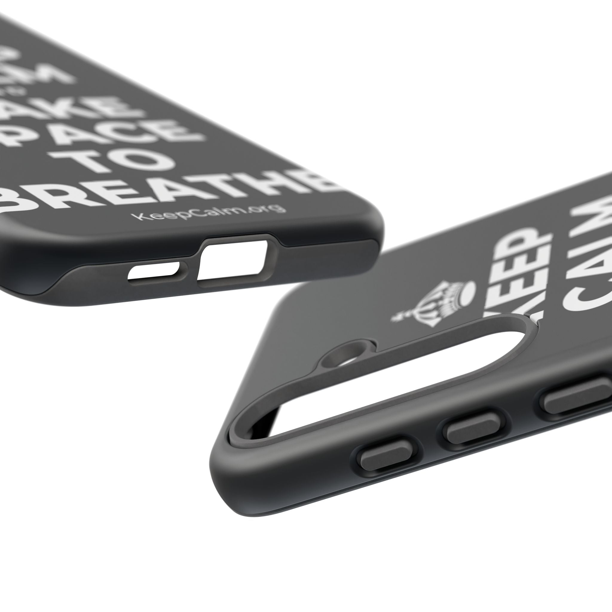 KEEP CALM AND MAKE SPACE TO BREATHE Phone Case (Dark)