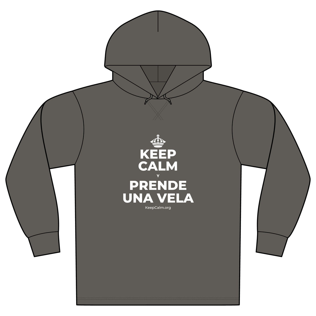 KEEP CALM Y PRENDE UNA VELA Organic Hoodie Tee