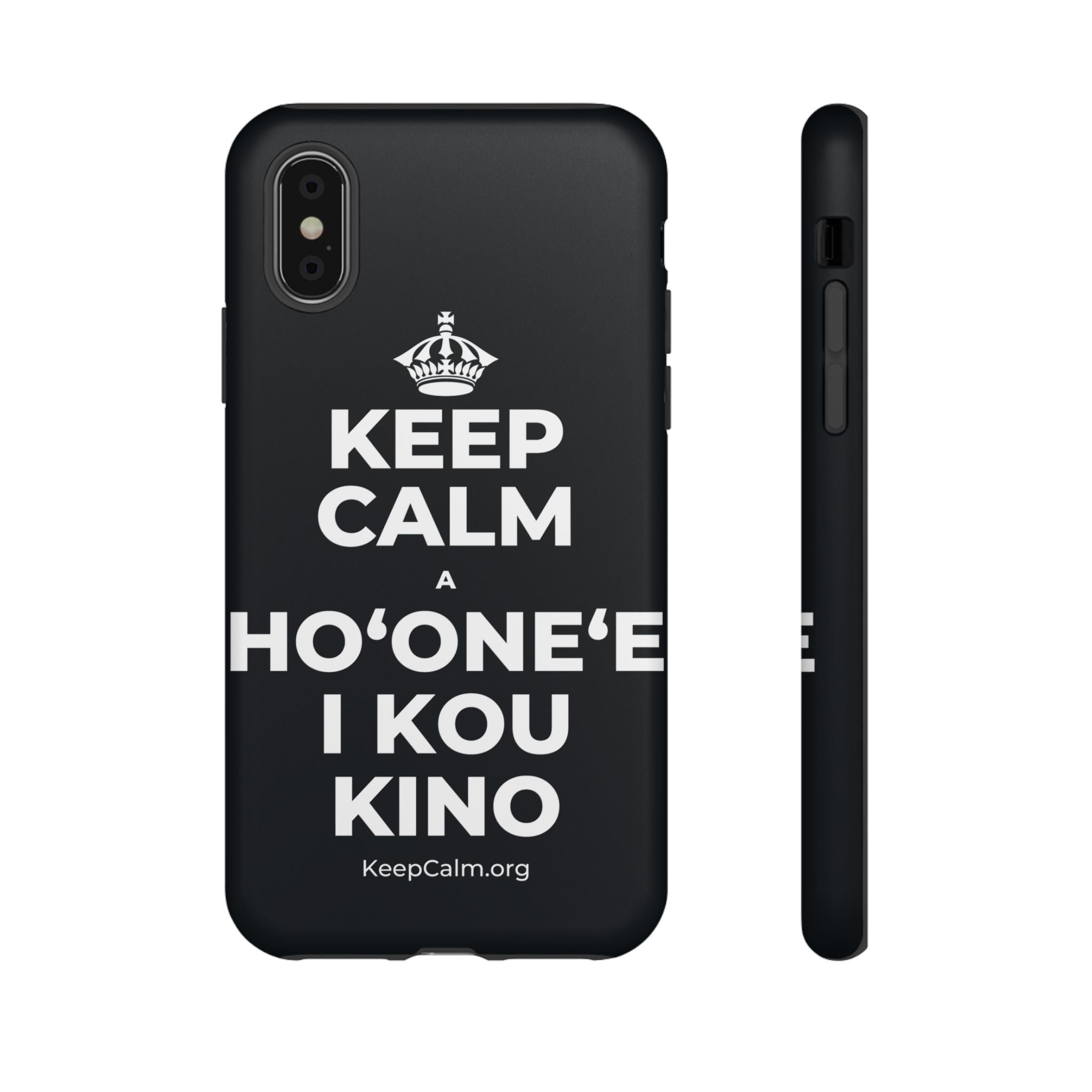 KEEP CALM A HOʻONEʻE I KOU KINO Phone Case (Dark)
